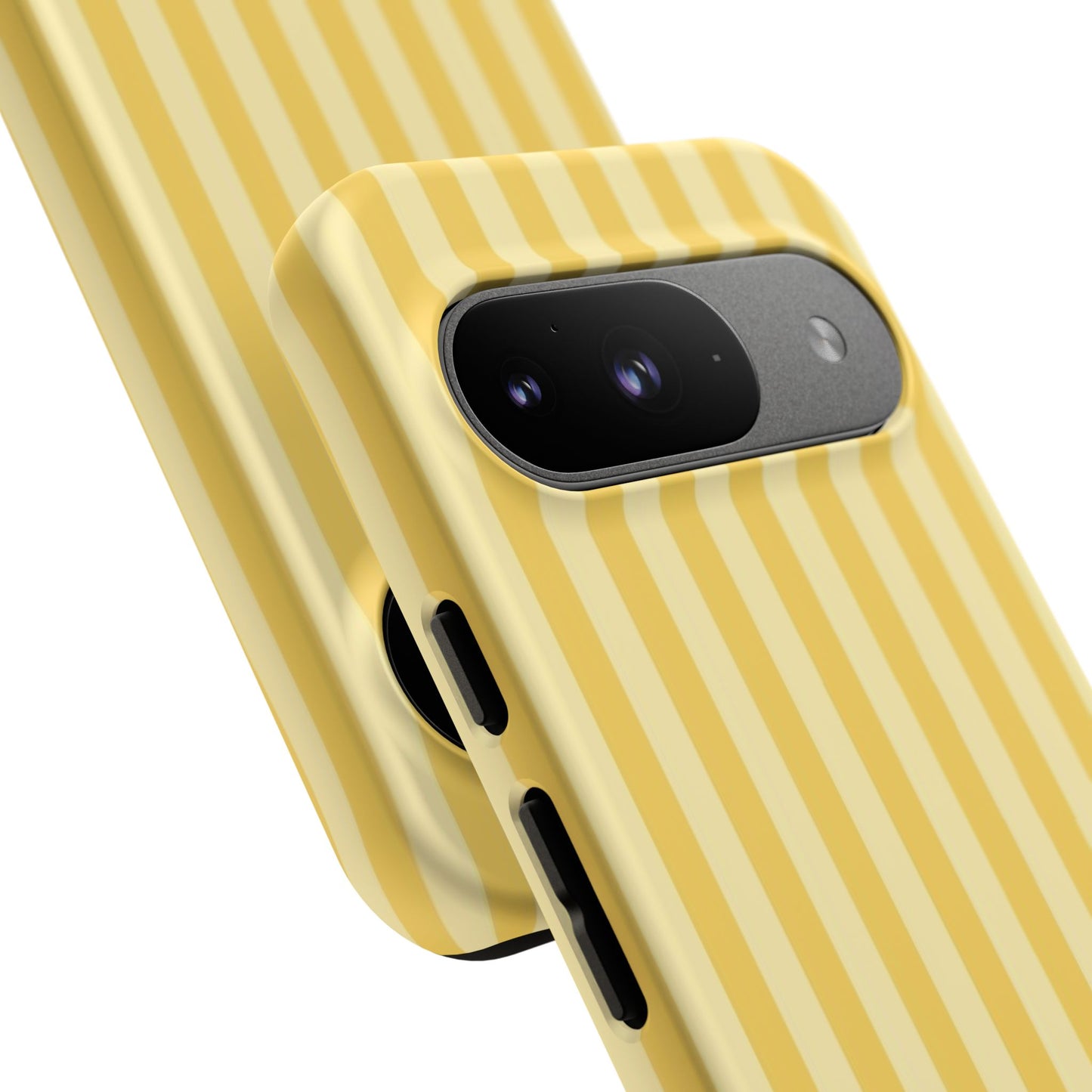 Yellow Stripe Tough Phone Case — Durable Protective iPhone Cover
