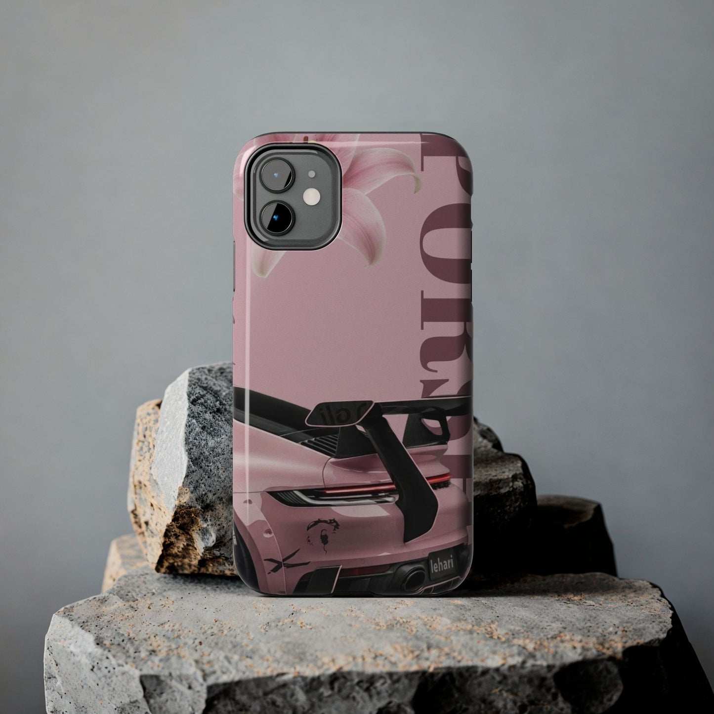 Pink Racing Car Tough Phone Case — 'Queen' Sportback Design