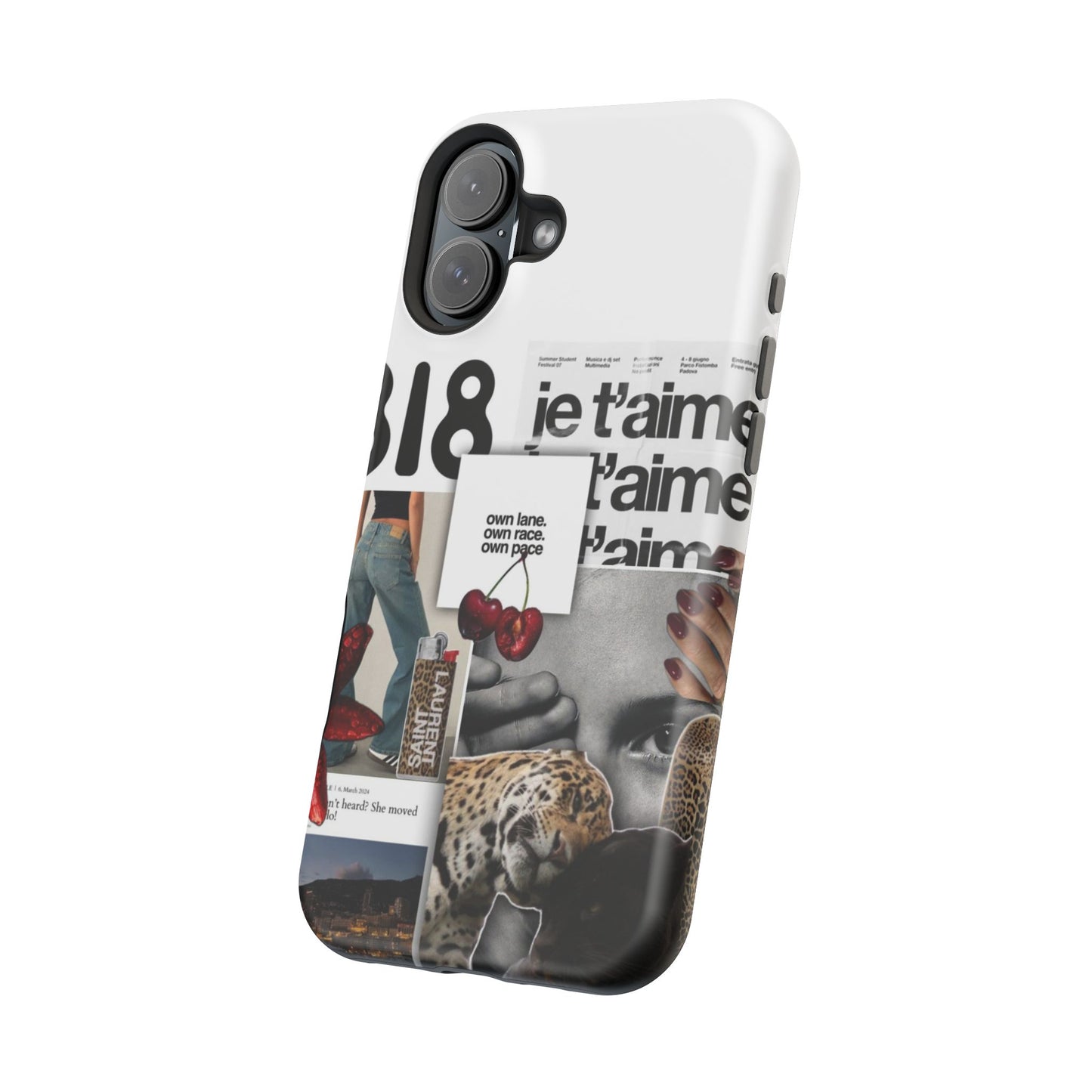 Collage 'Je t’aime' Magnetic Impact-Resistant Phone Case