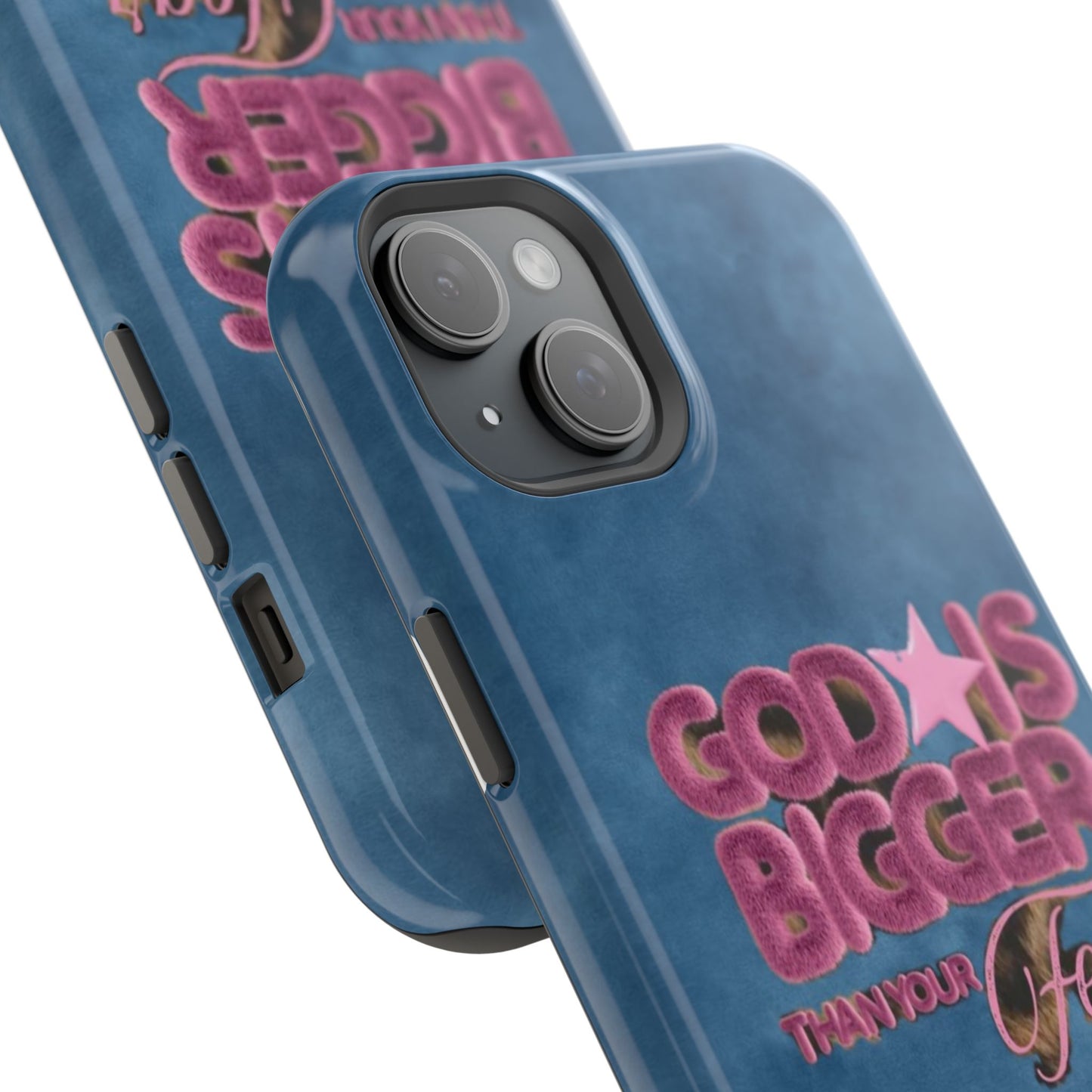 Phone Case — “God Is Bigger Than Your Fear” Magnetic Impact-Resistant Case