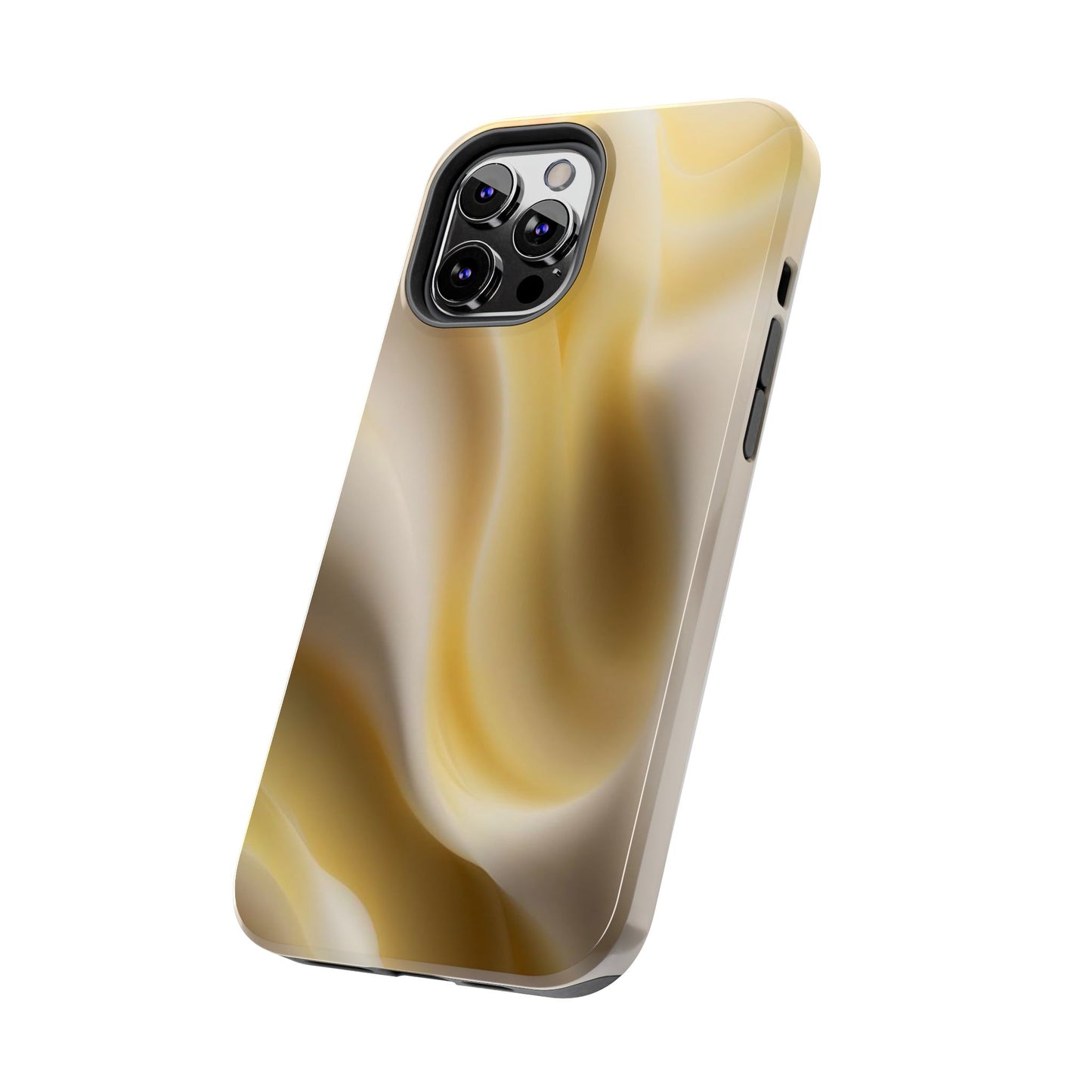Gold Marble Tough Phone Case — Protective iPhone Case with Elegant Swirl Design