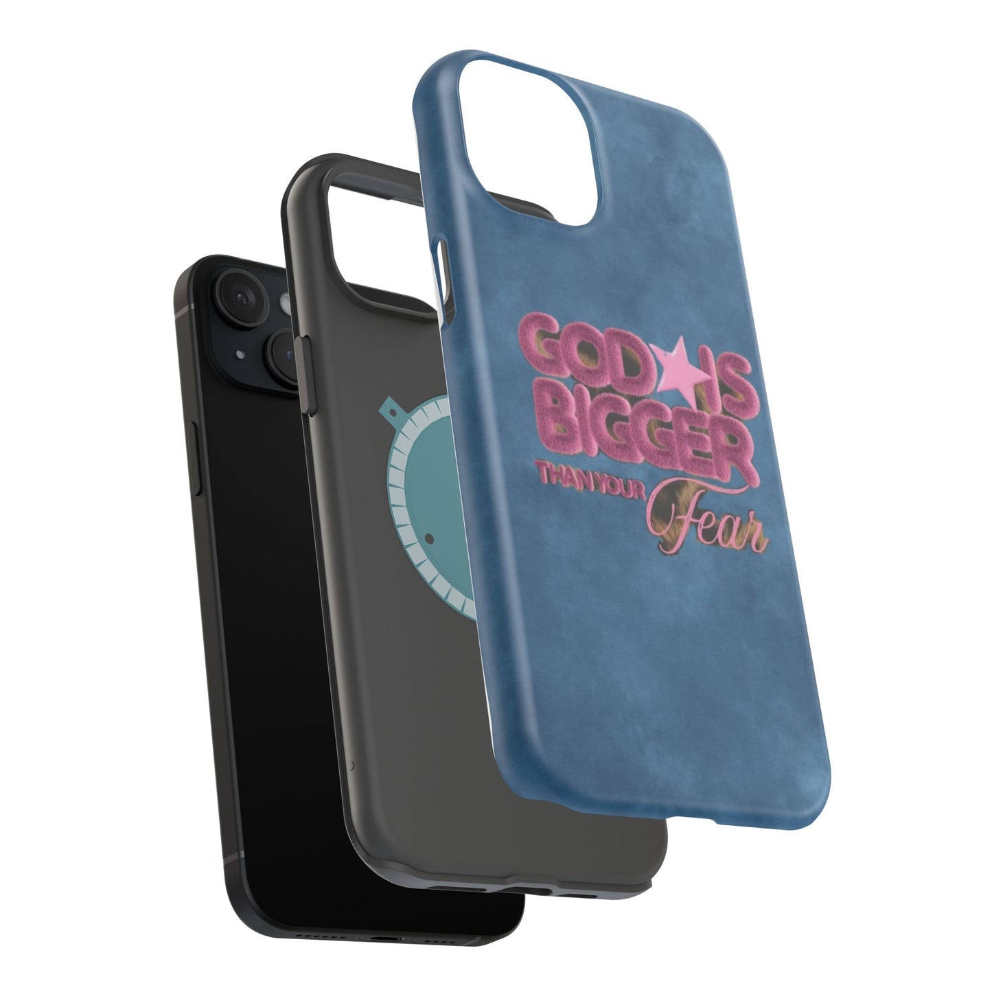 Phone Case — “God Is Bigger Than Your Fear” Magnetic Impact-Resistant Case
