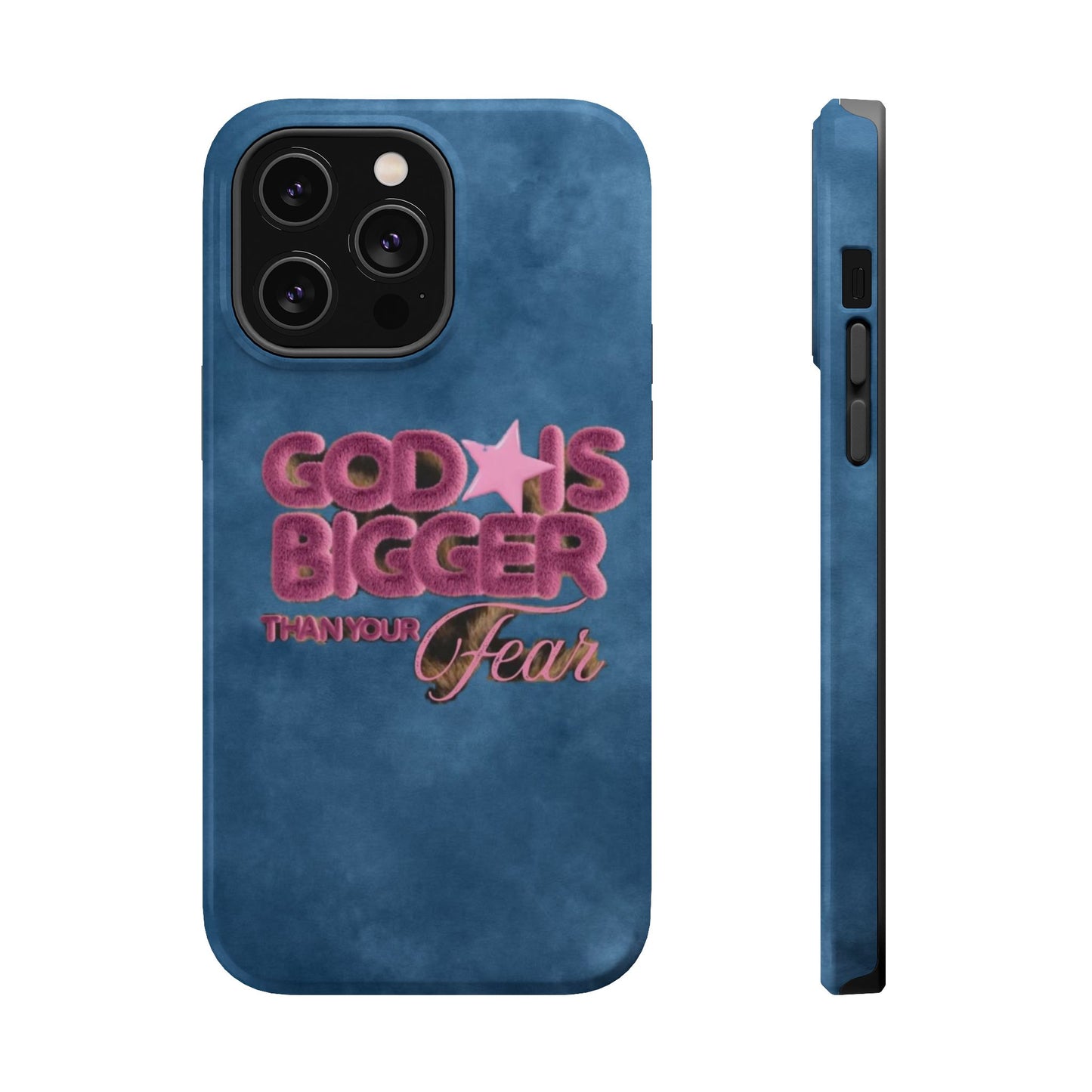 Phone Case — “God Is Bigger Than Your Fear” Magnetic Impact-Resistant Case