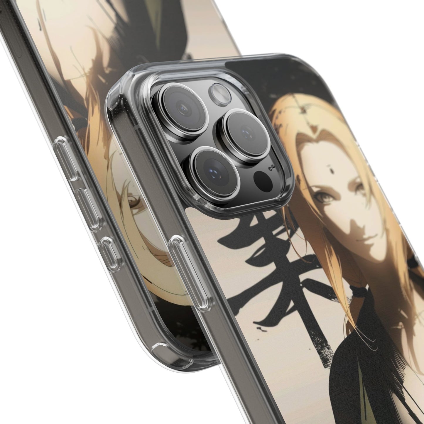 Clear Anime Character Impact-Resistant Phone Case