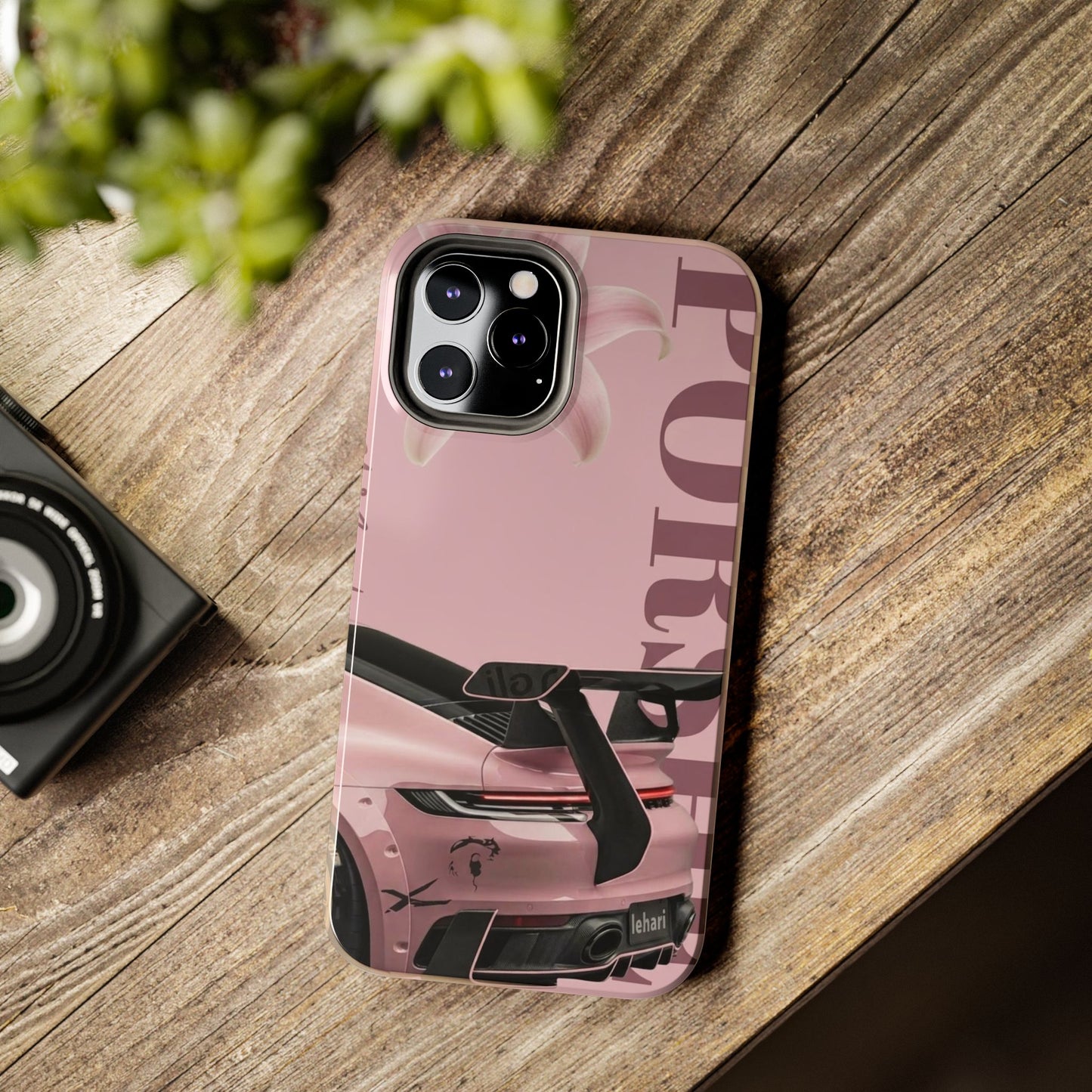 Pink Racing Car Tough Phone Case — 'Queen' Sportback Design