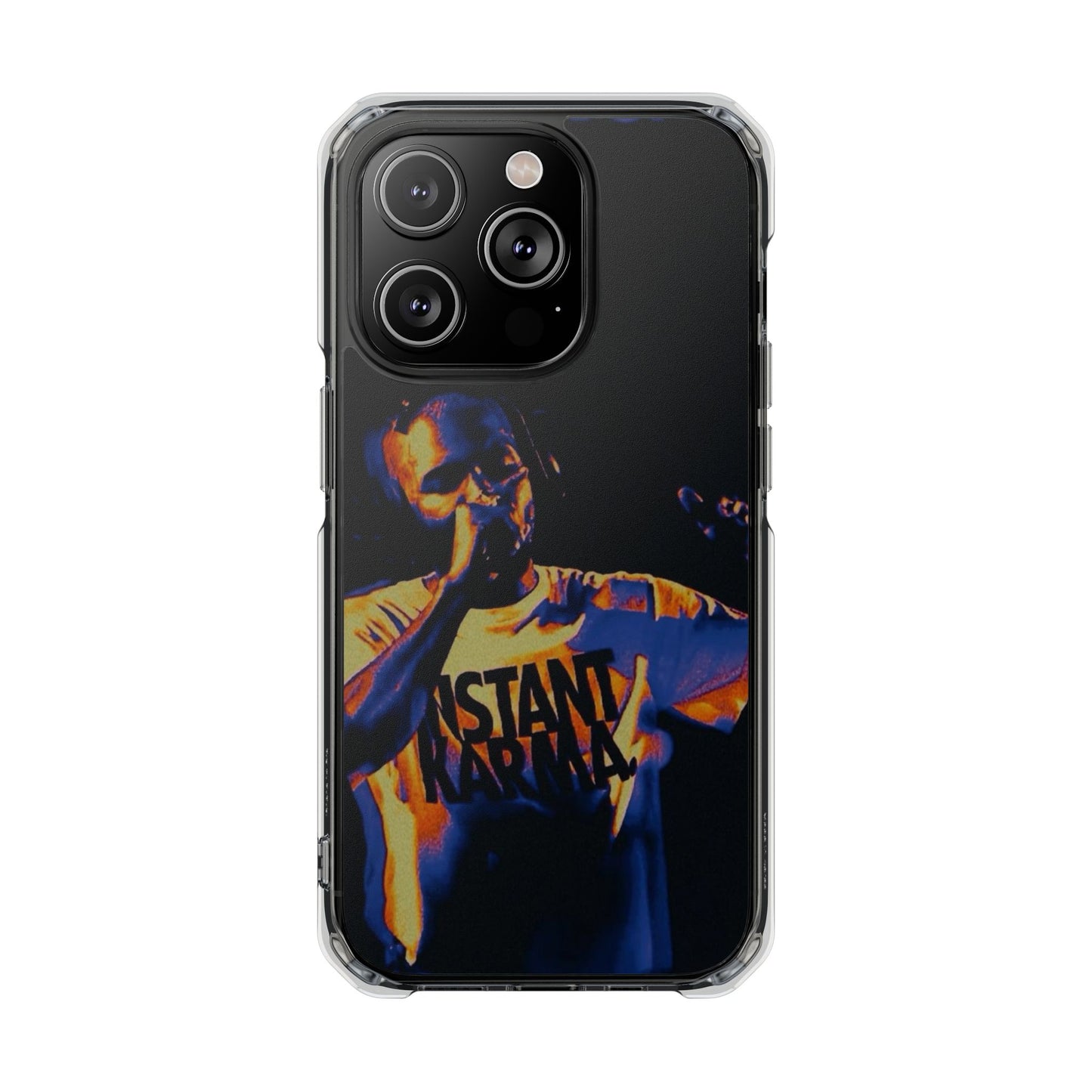 Clear Magnetic Phone Case — Live Concert Microphone Design