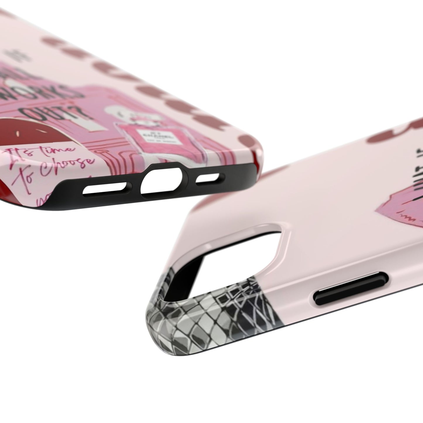 What If It All Works Out Phone Case - Pink Motivational Tough Case