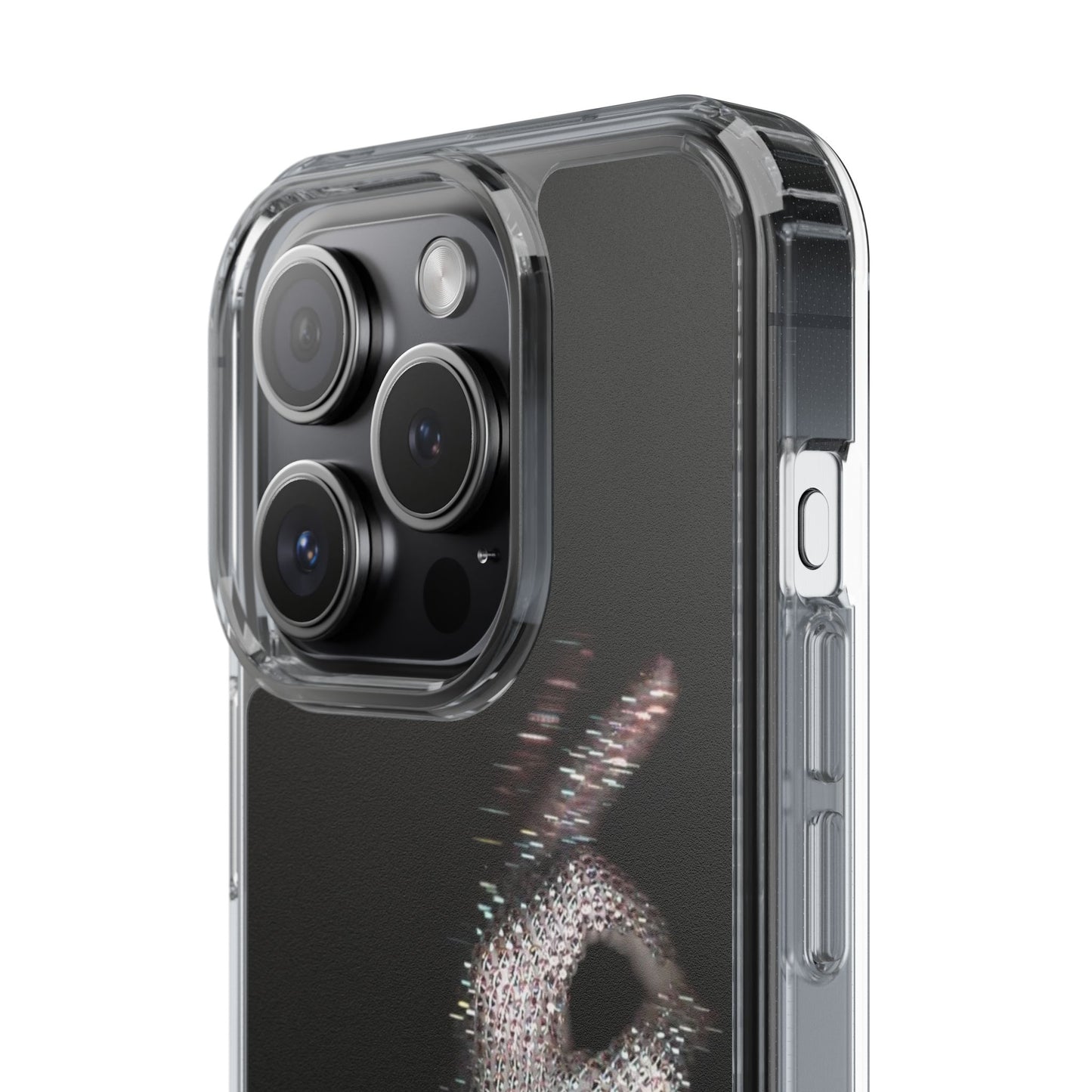 Diamond Glove OK Hand Clear Phone Case