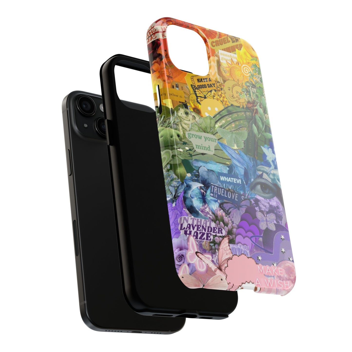 Collage Art Phone Case — 'Grow Your Mind' Lavender Haze Tough Case
