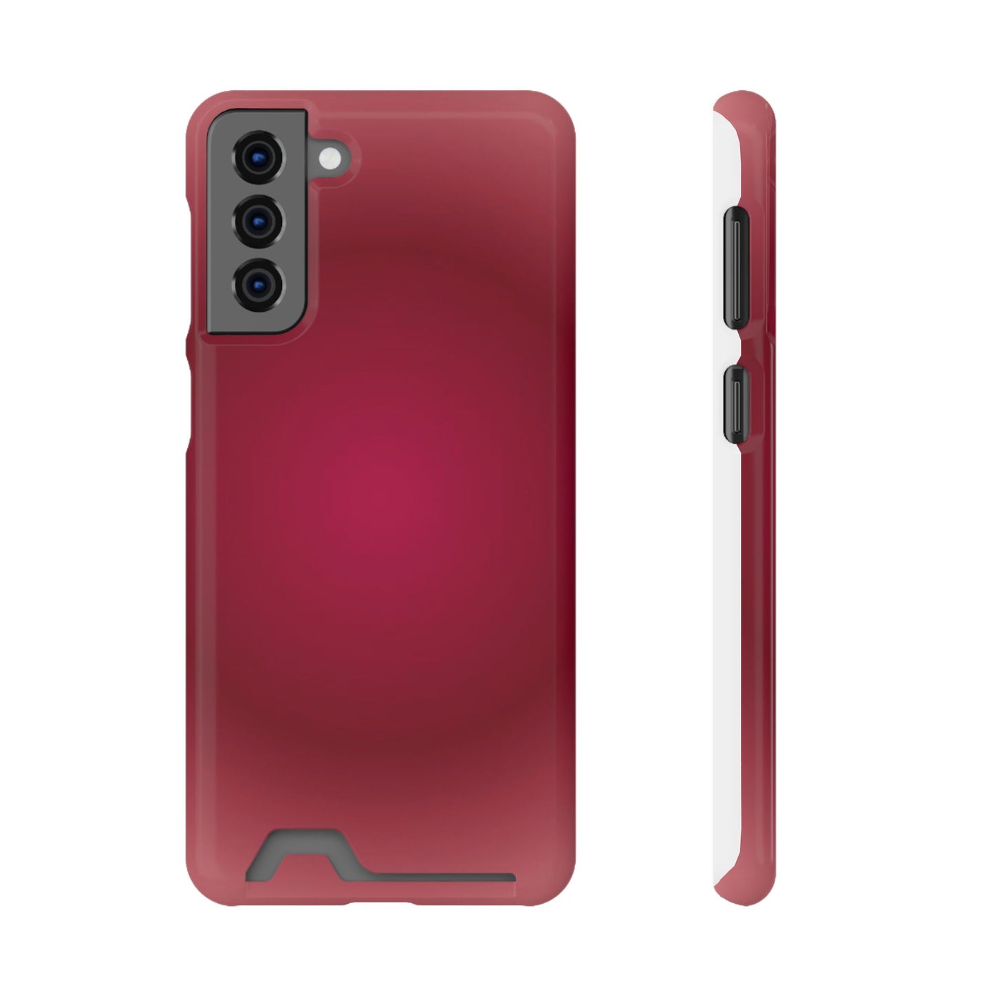 Slim Card-Holder Phone Case — Magnetic Red Wallet Cover