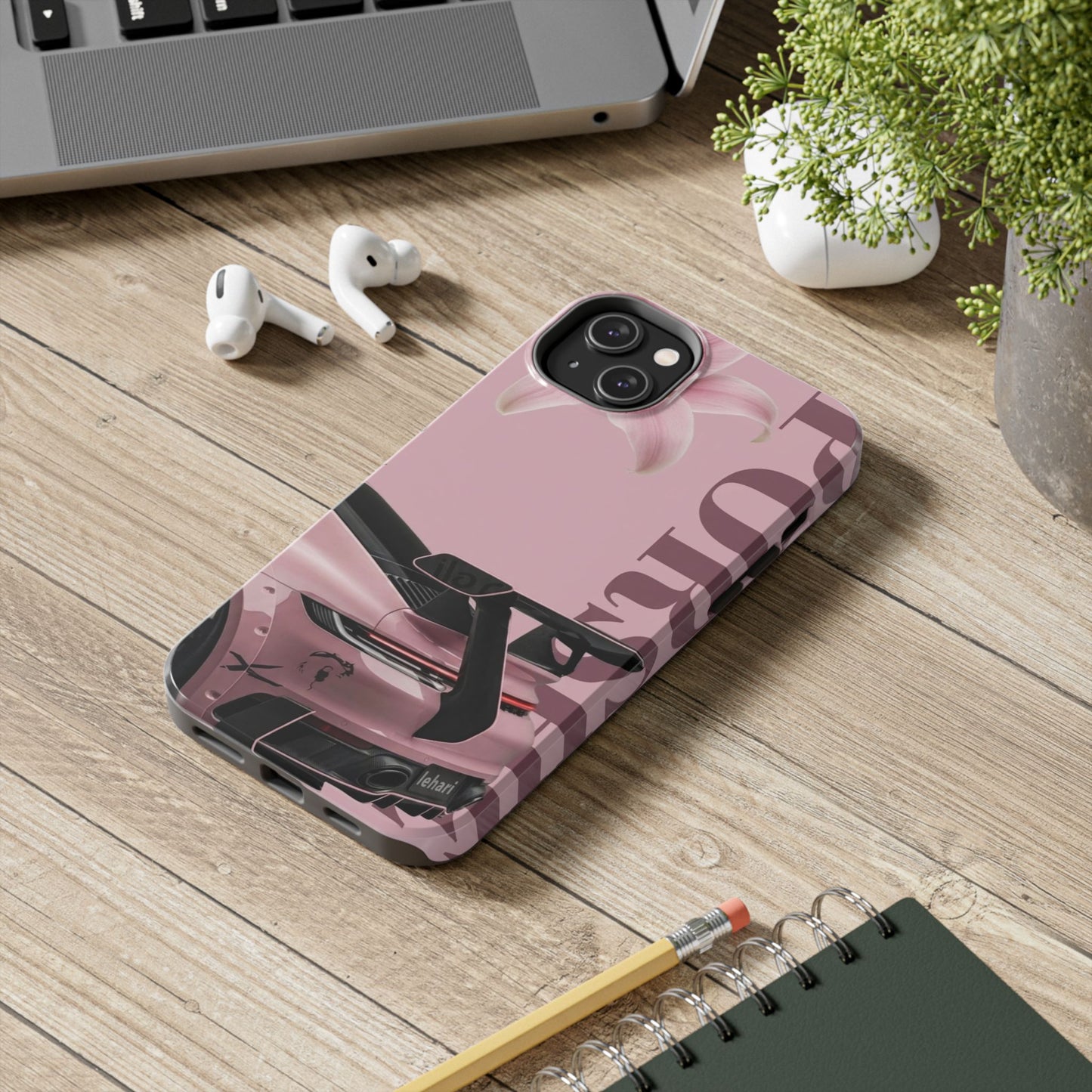 Pink Racing Car Tough Phone Case — 'Queen' Sportback Design