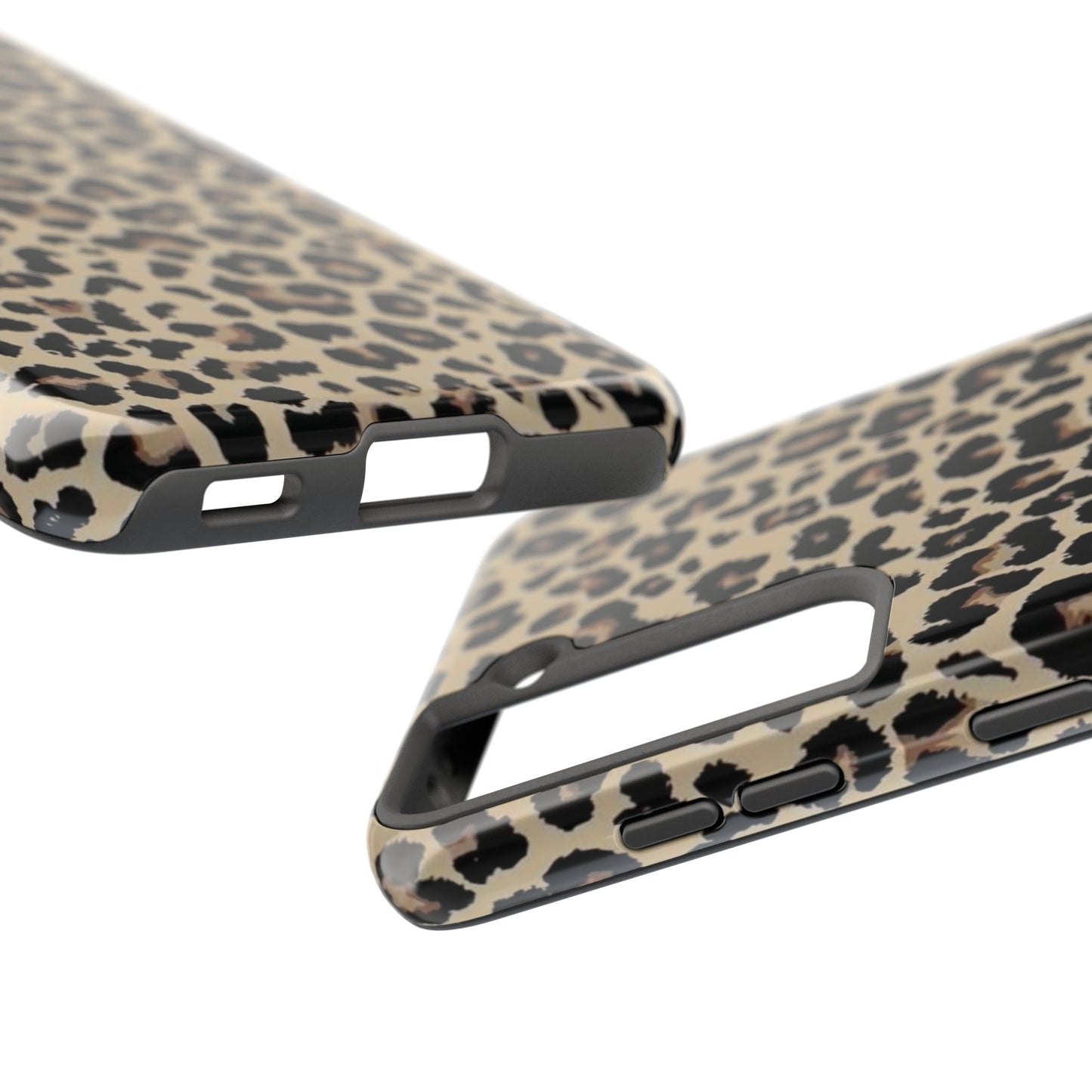 Leopard Print Tough Phone Case — Durable Protective iPhone Cover