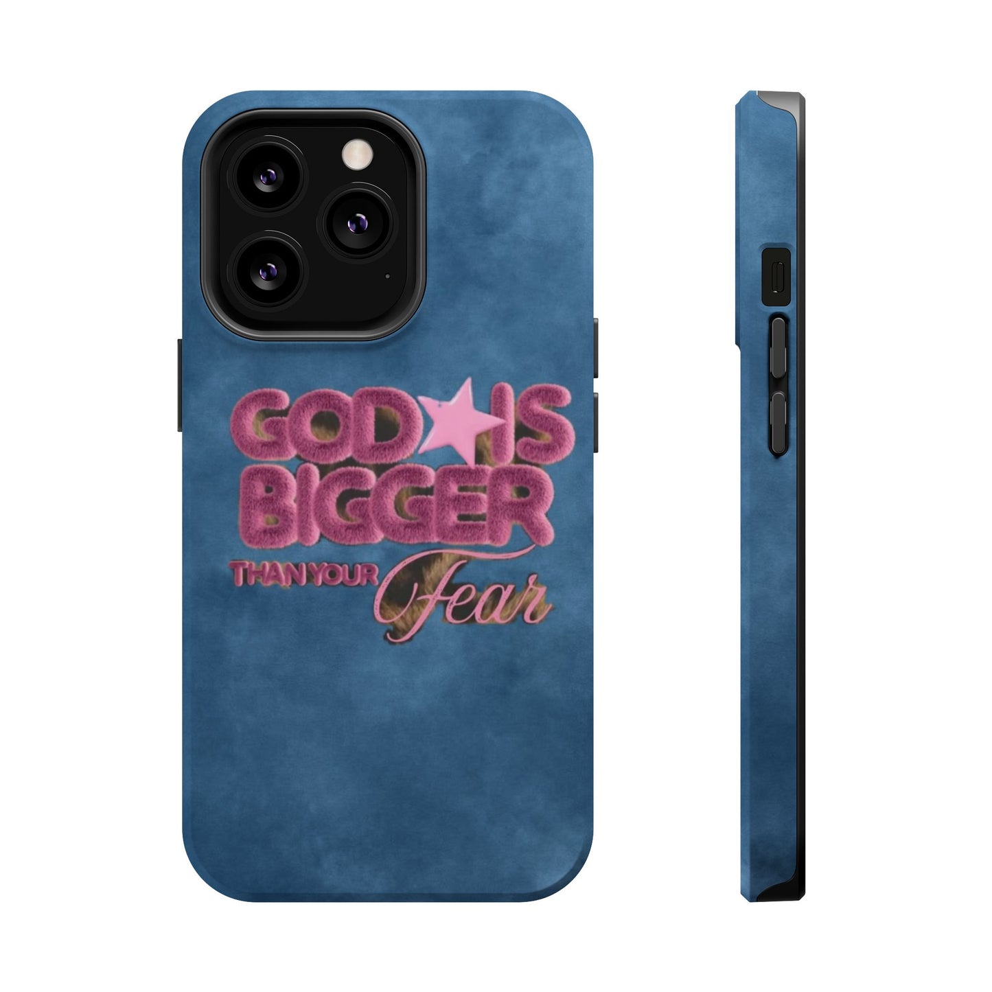 Phone Case — “God Is Bigger Than Your Fear” Magnetic Impact-Resistant Case