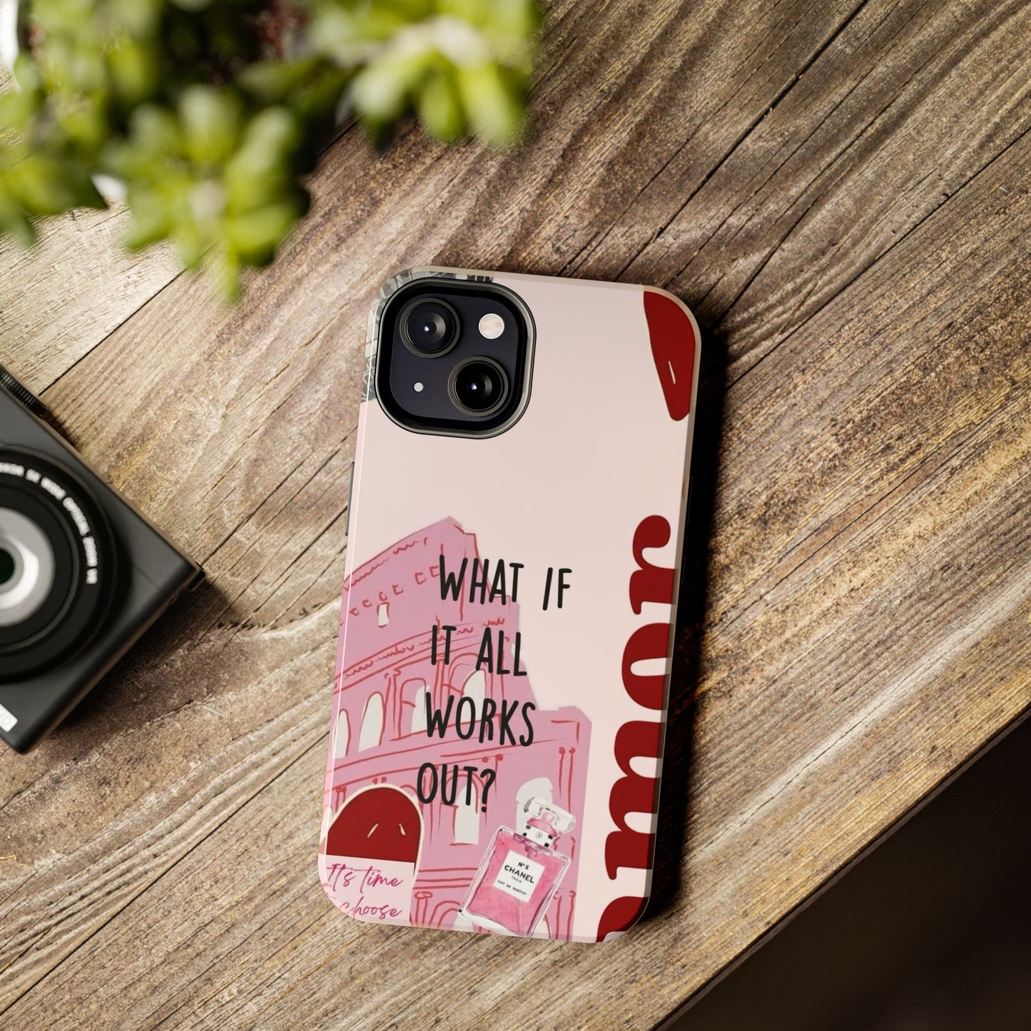 What If It All Works Out Phone Case - Pink Motivational Tough Case