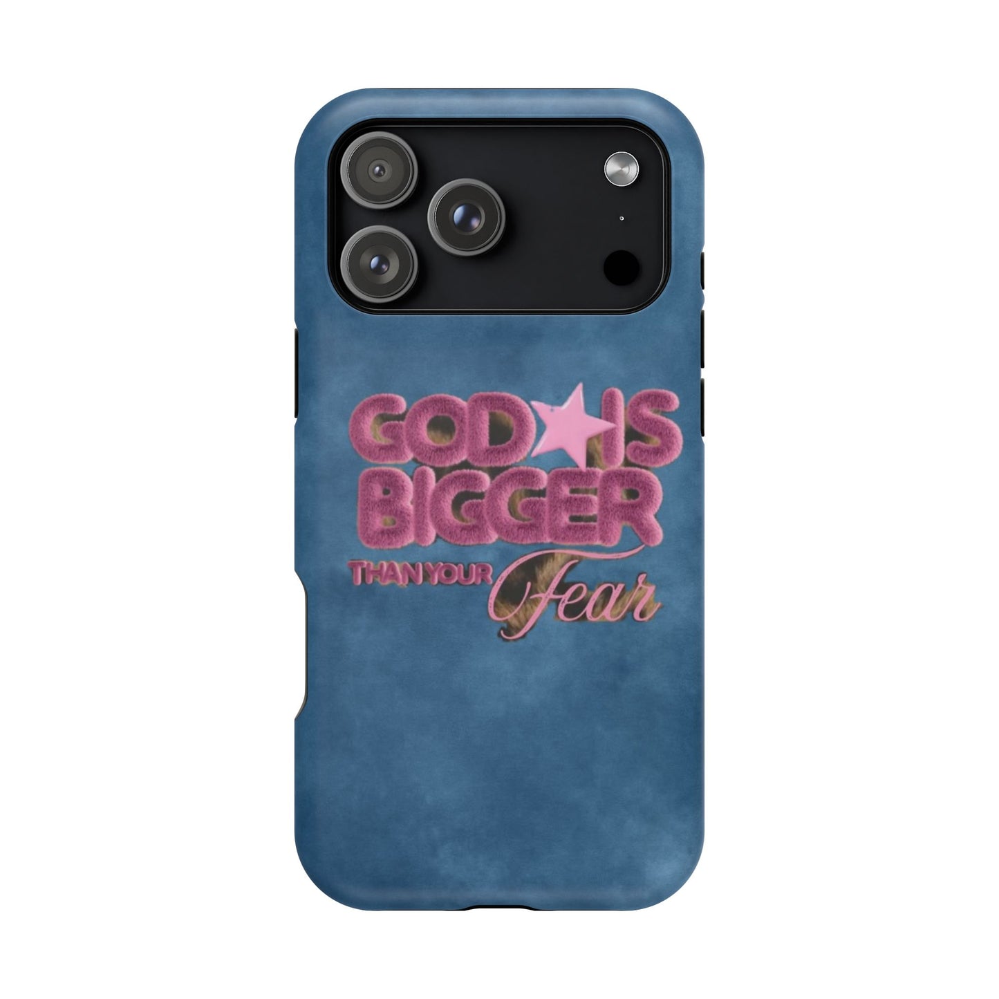 Phone Case — “God Is Bigger Than Your Fear” Magnetic Impact-Resistant Case