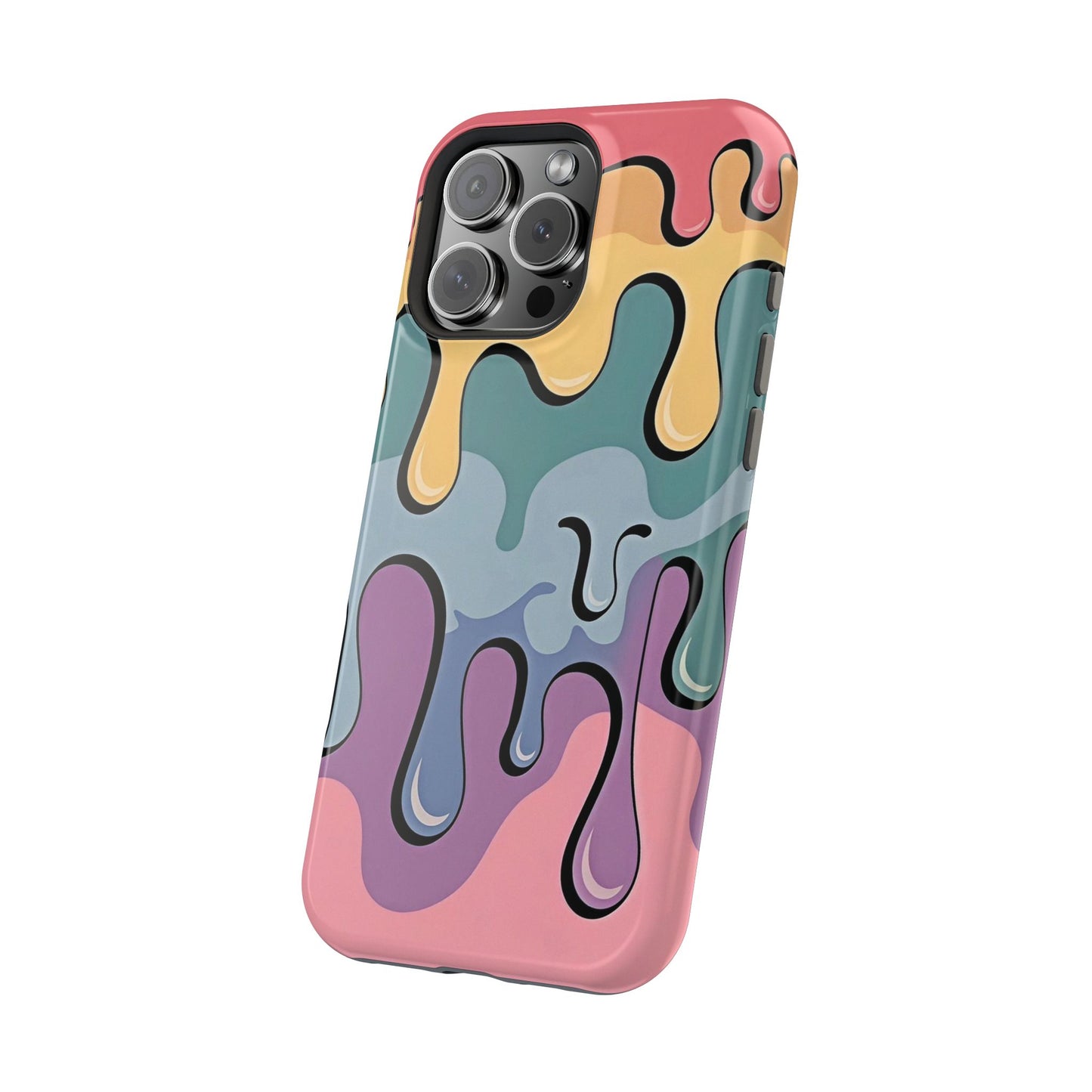 Colorful Drip Magnetic Phone Case — Impact-Resistant iPhone Cover