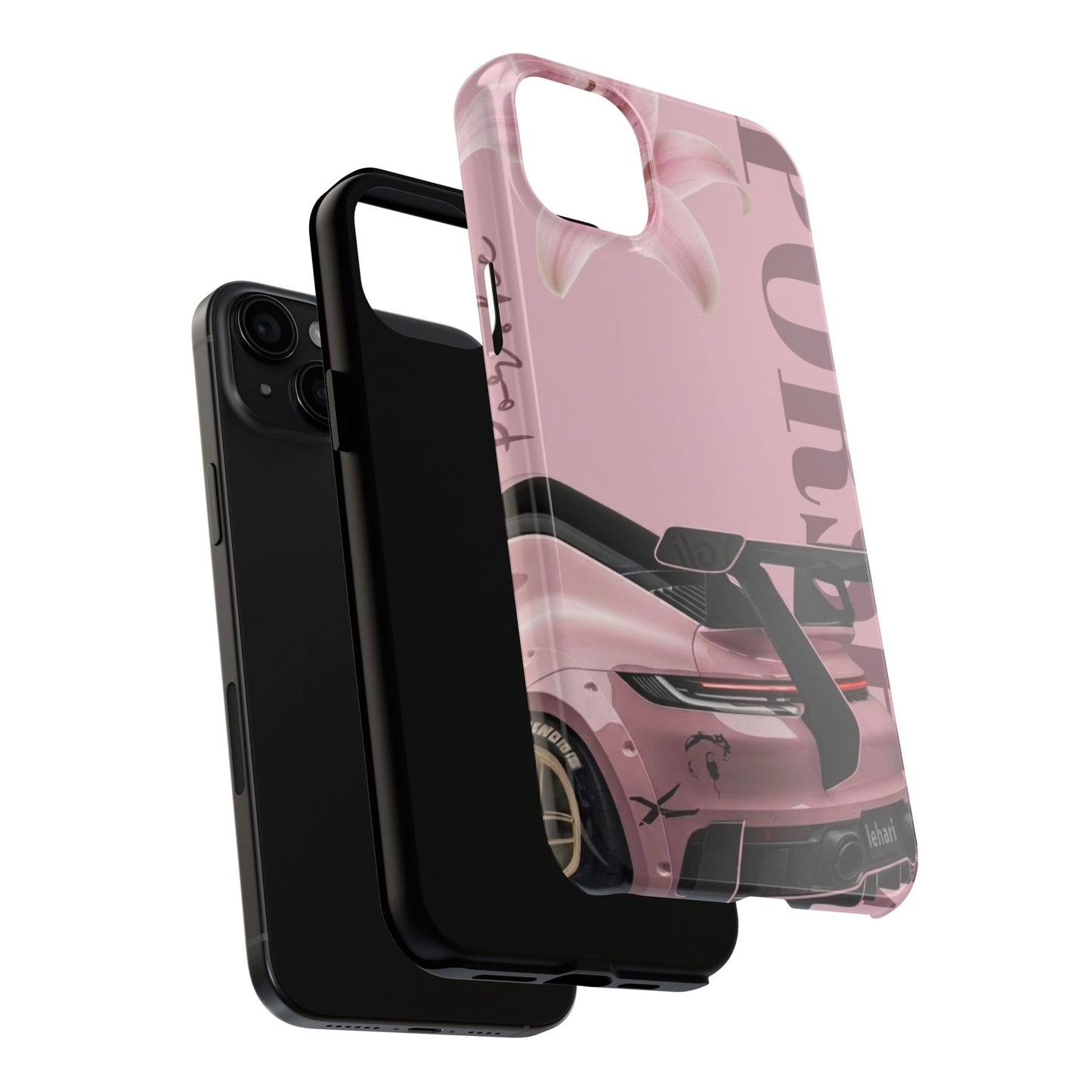 Pink Racing Car Tough Phone Case — 'Queen' Sportback Design