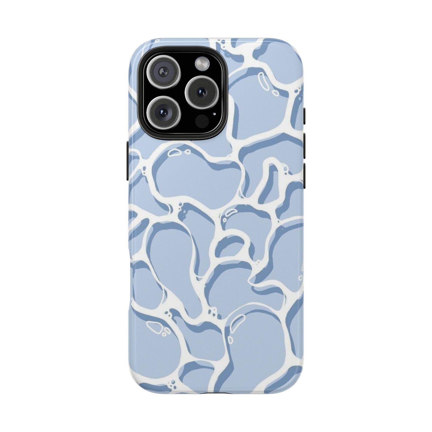 Blue Abstract Pool Pattern Tough Phone Case