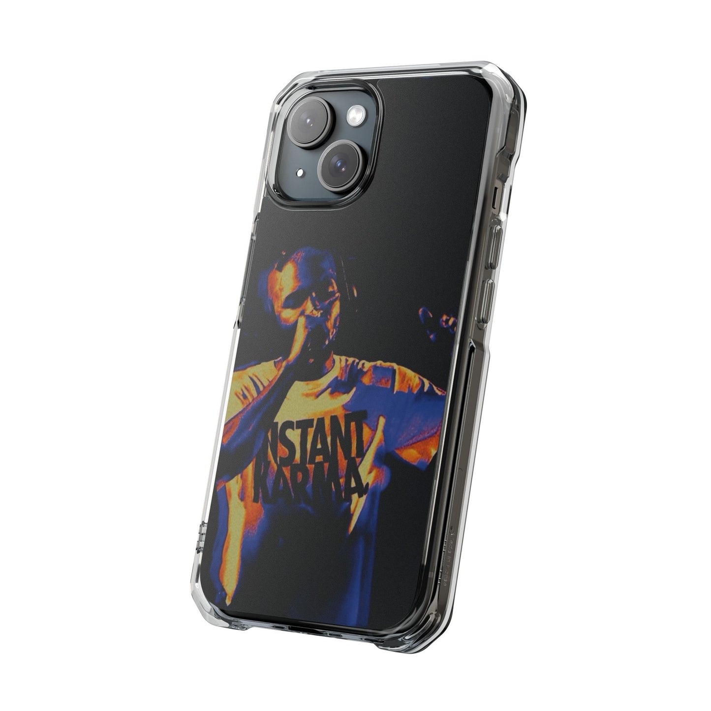 Clear Magnetic Phone Case — Live Concert Microphone Design