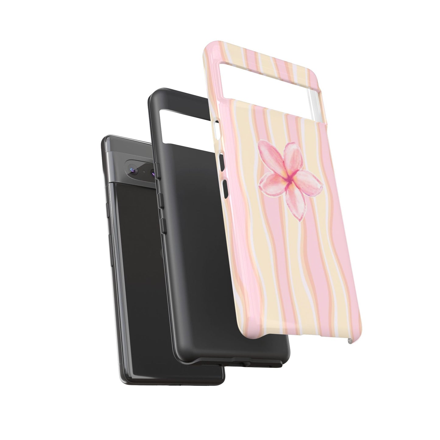 Pink Plumeria Phone Case - Tropical Floral Tough Phone Case