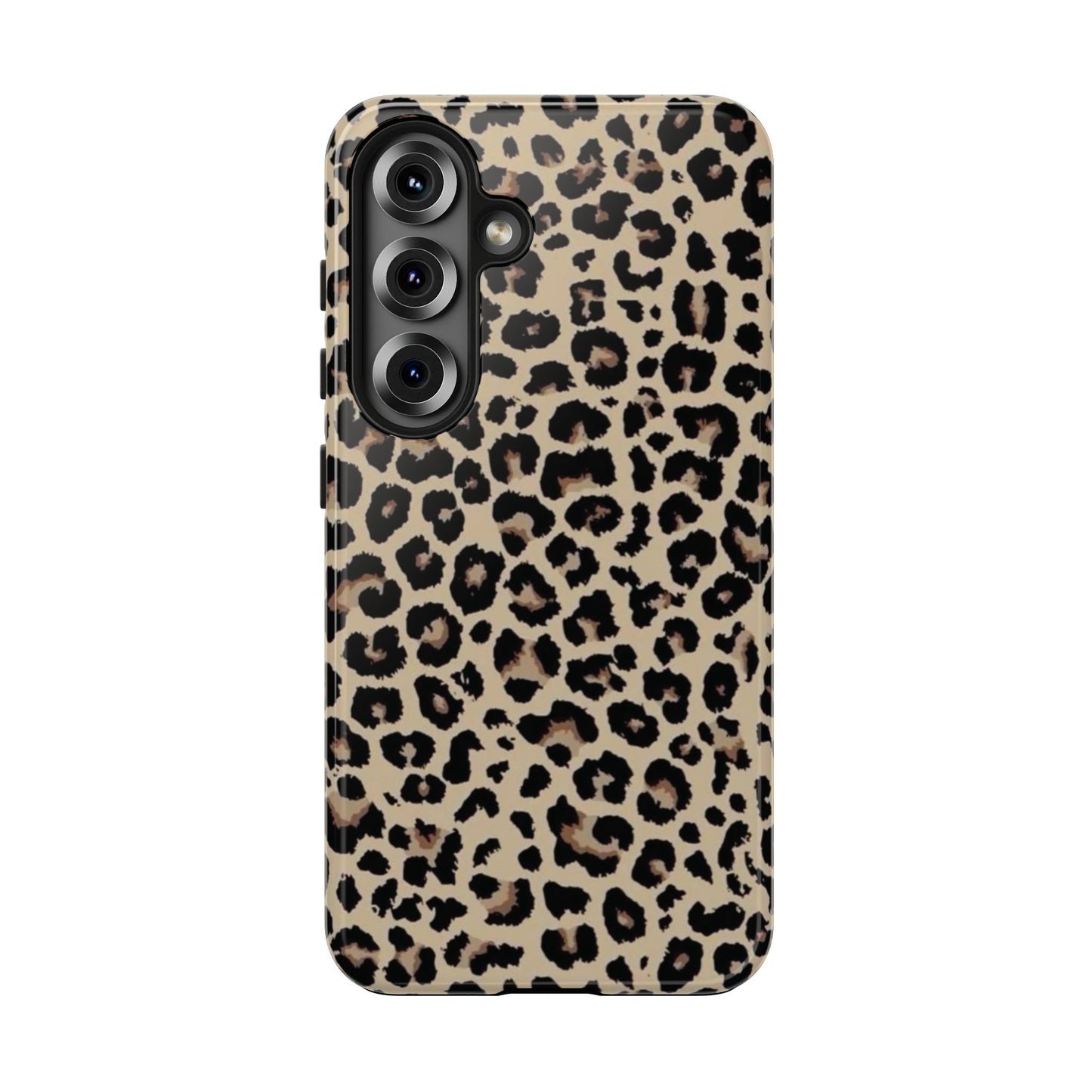 Leopard Print Tough Phone Case — Durable Protective iPhone Cover