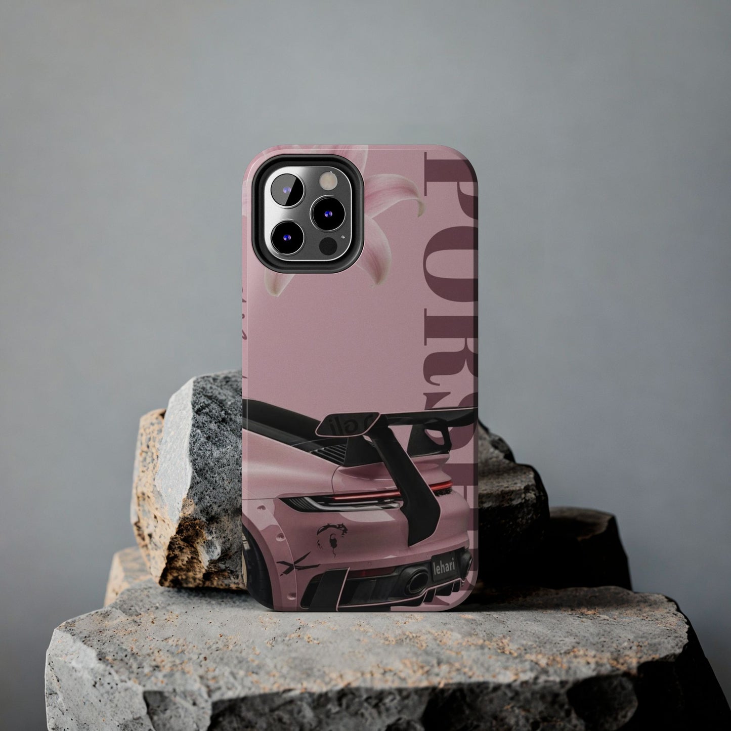 Pink Racing Car Tough Phone Case — 'Queen' Sportback Design