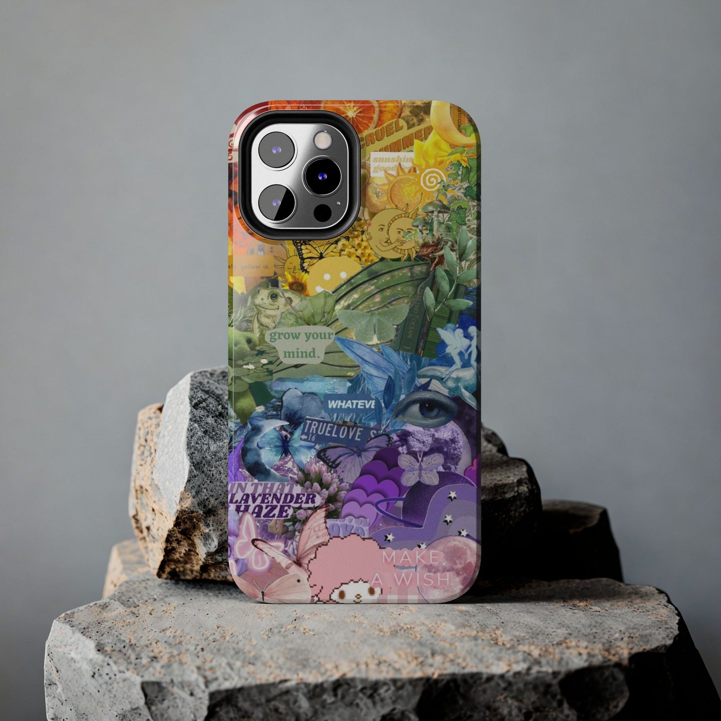 Collage Art Phone Case — 'Grow Your Mind' Lavender Haze Tough Case
