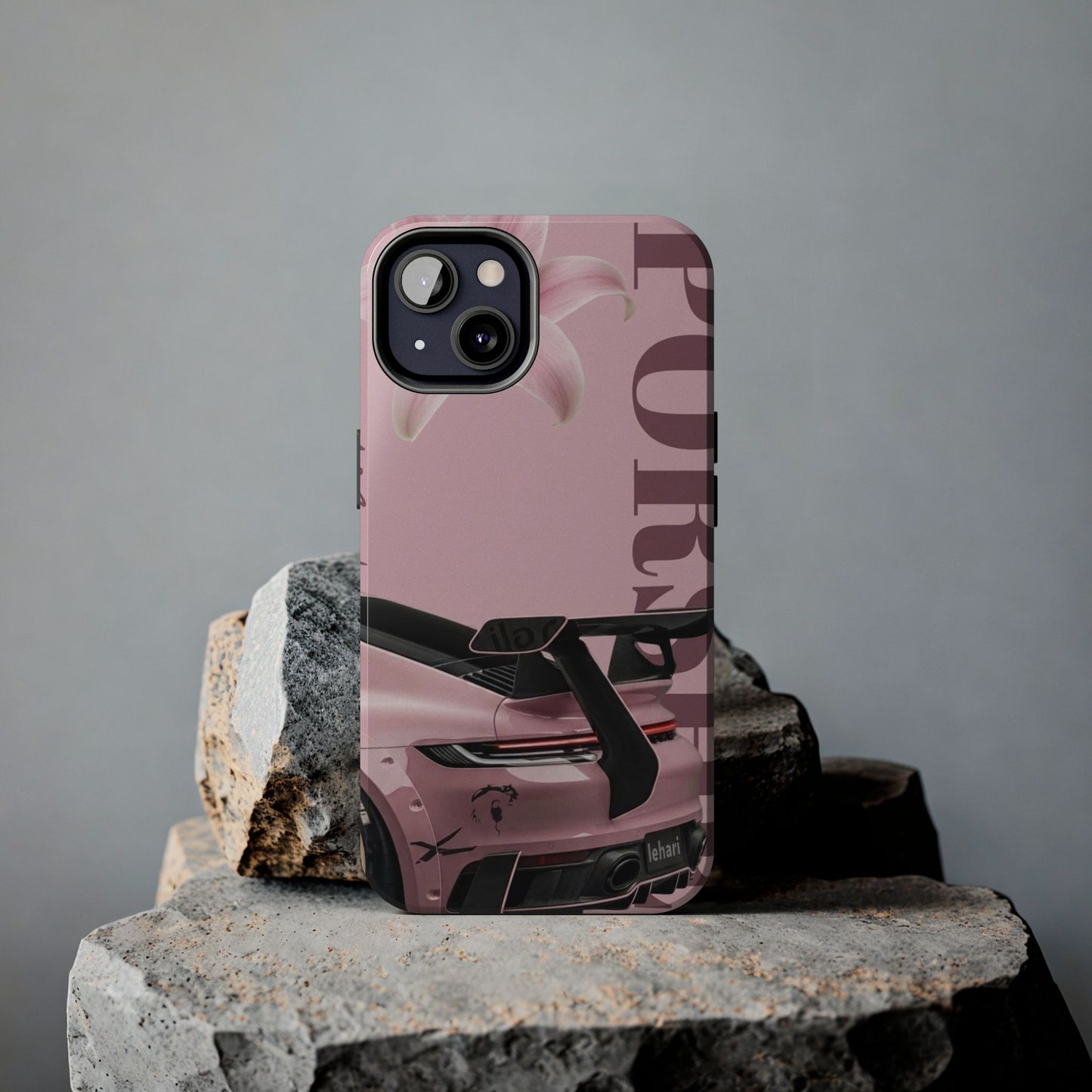 Pink Racing Car Tough Phone Case — 'Queen' Sportback Design