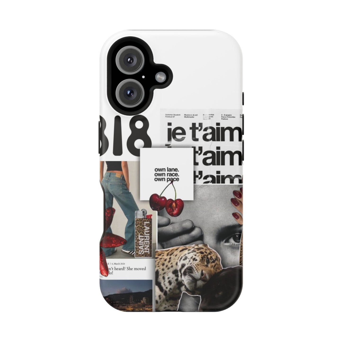 Collage 'Je t’aime' Magnetic Impact-Resistant Phone Case