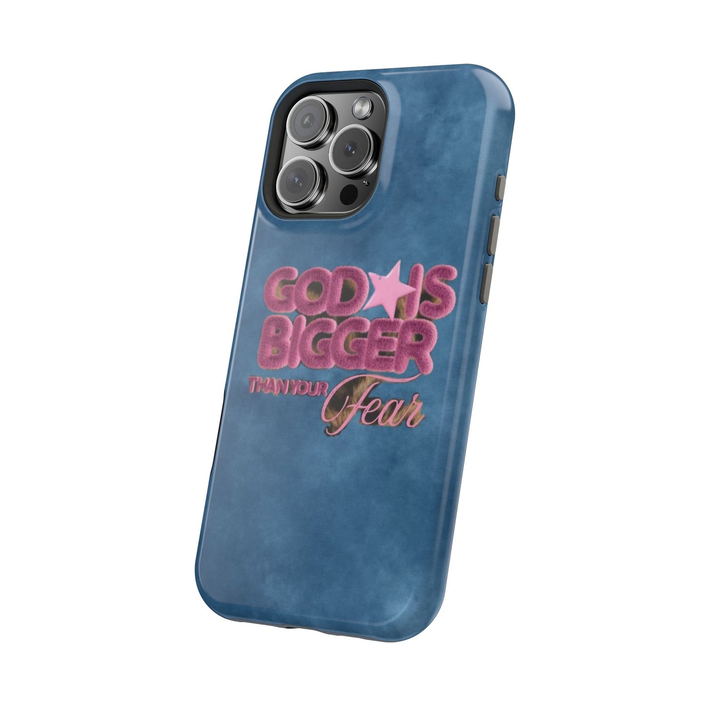 Phone Case — “God Is Bigger Than Your Fear” Magnetic Impact-Resistant Case