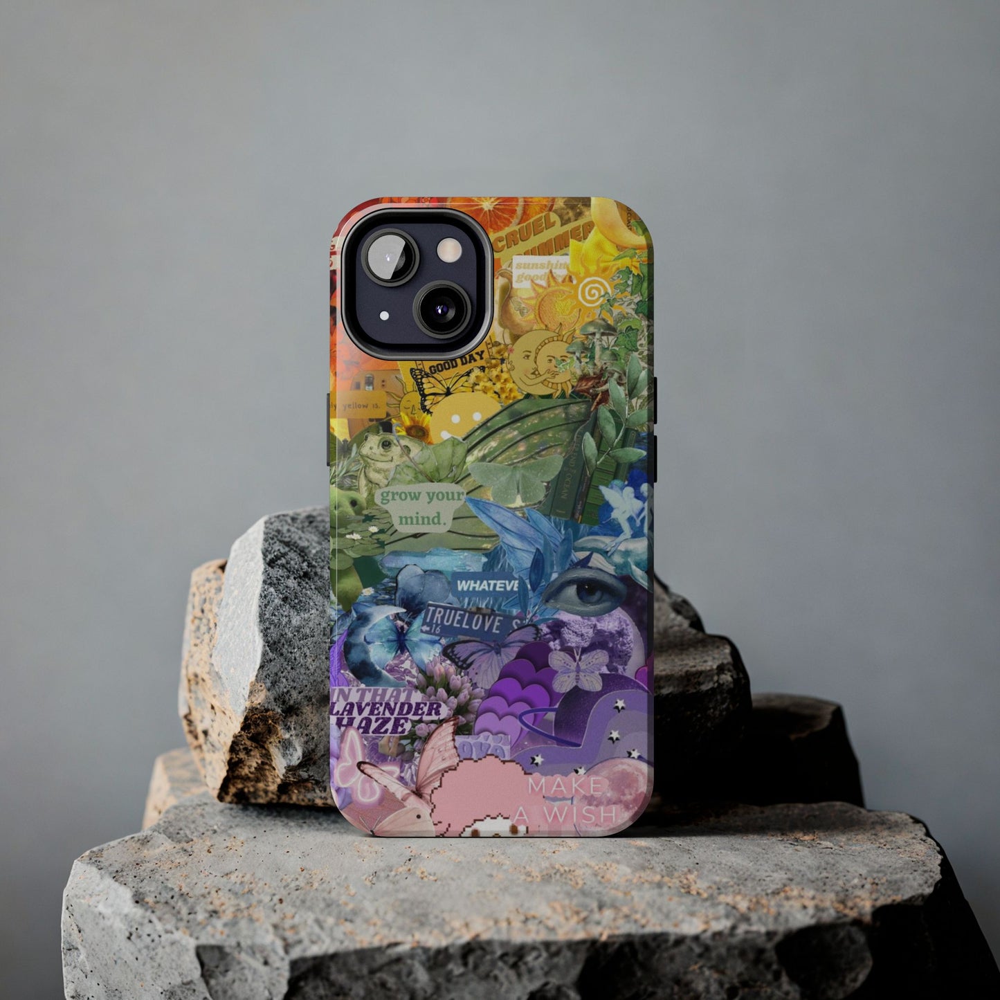 Collage Art Phone Case — 'Grow Your Mind' Lavender Haze Tough Case