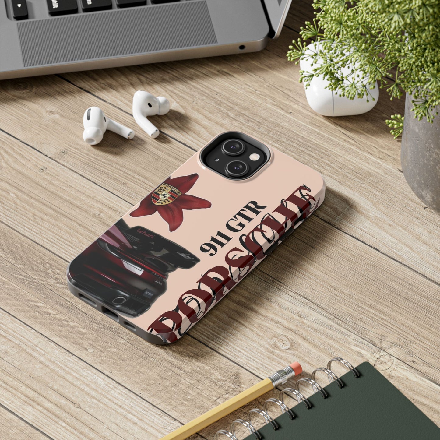 Porsche 911 GT-R Red Orchid Tough Phone Case — Sports Car Protective Cover