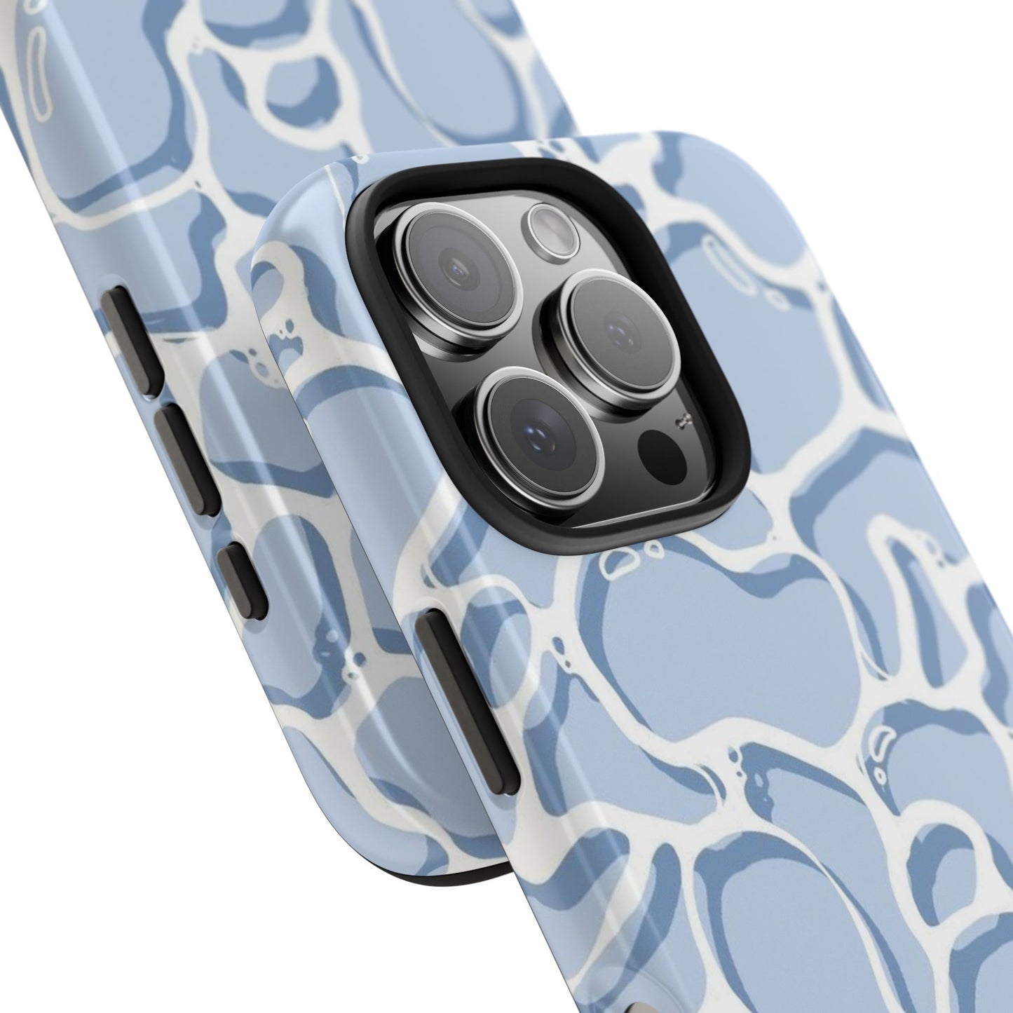 Blue Abstract Pool Pattern Tough Phone Case
