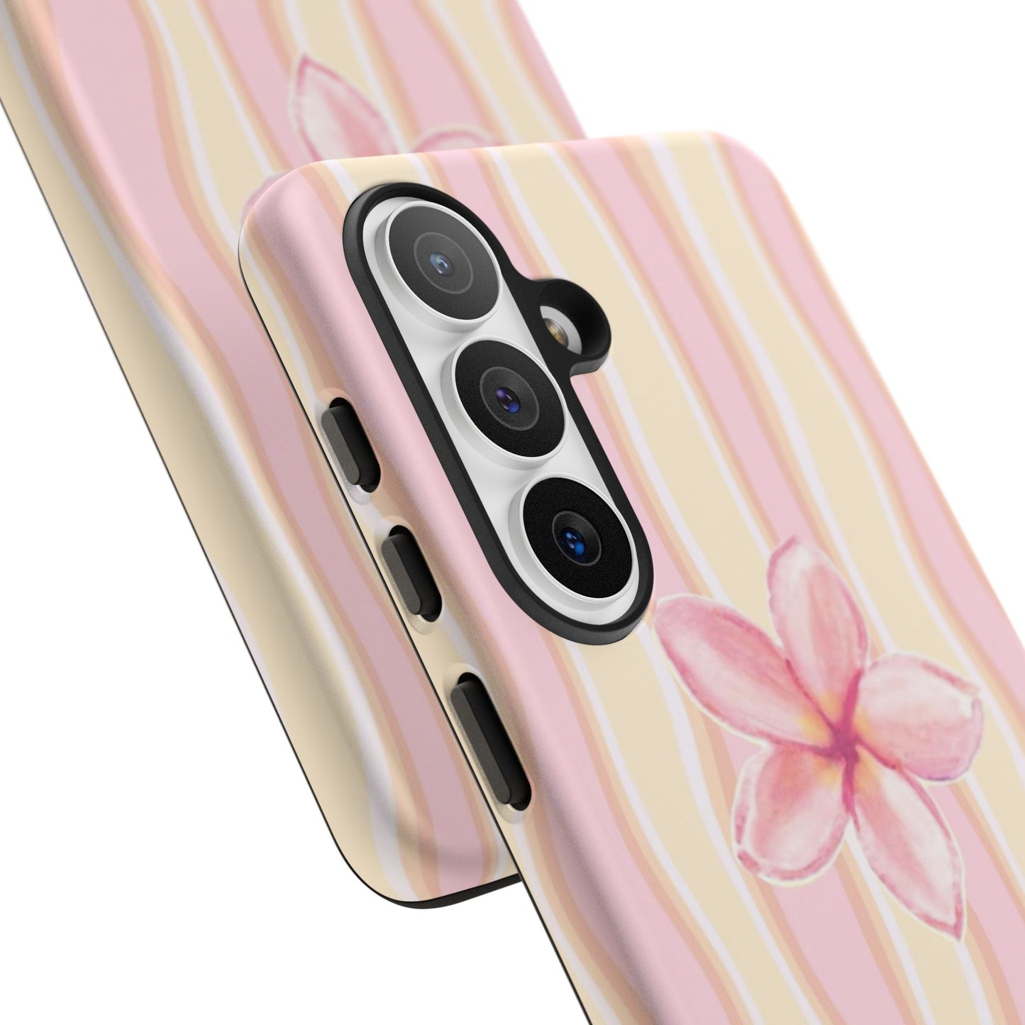 Pink Plumeria Phone Case - Tropical Floral Tough Phone Case
