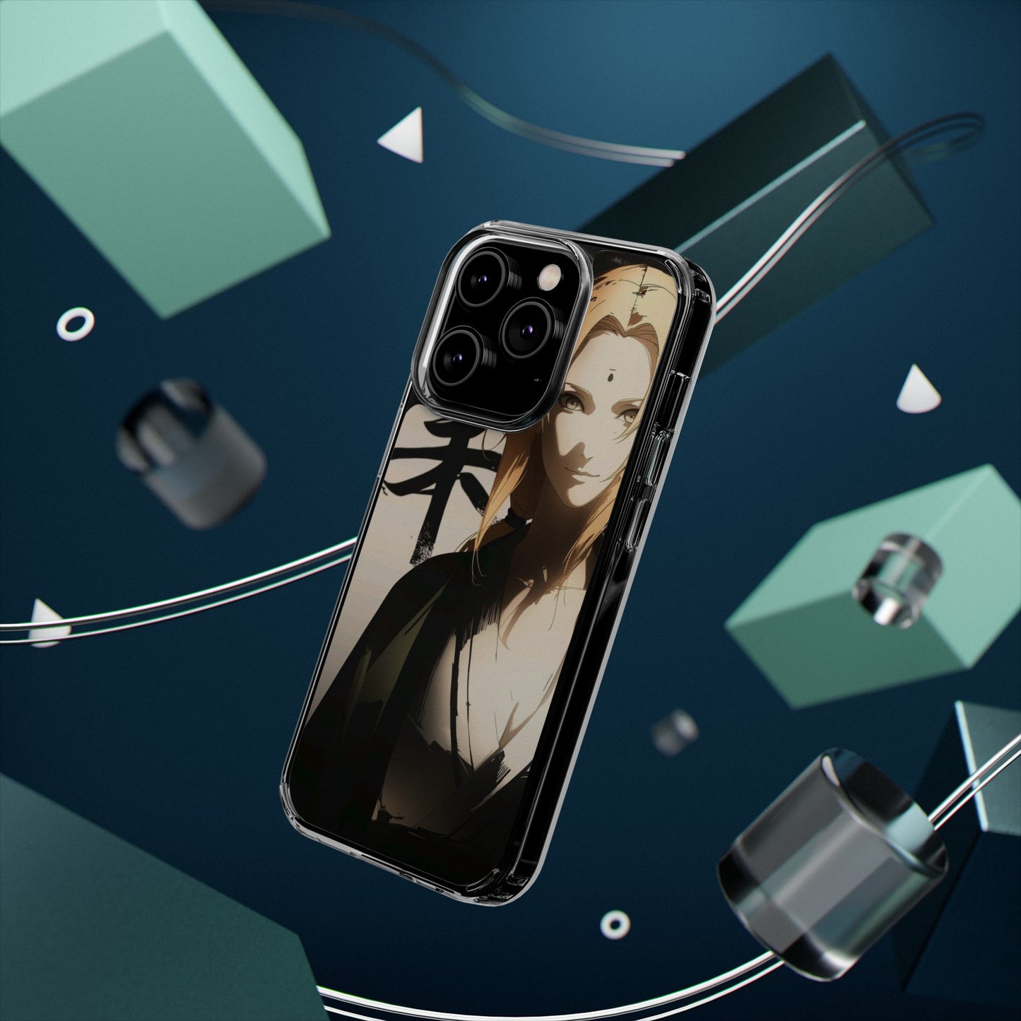 Clear Anime Character Impact-Resistant Phone Case