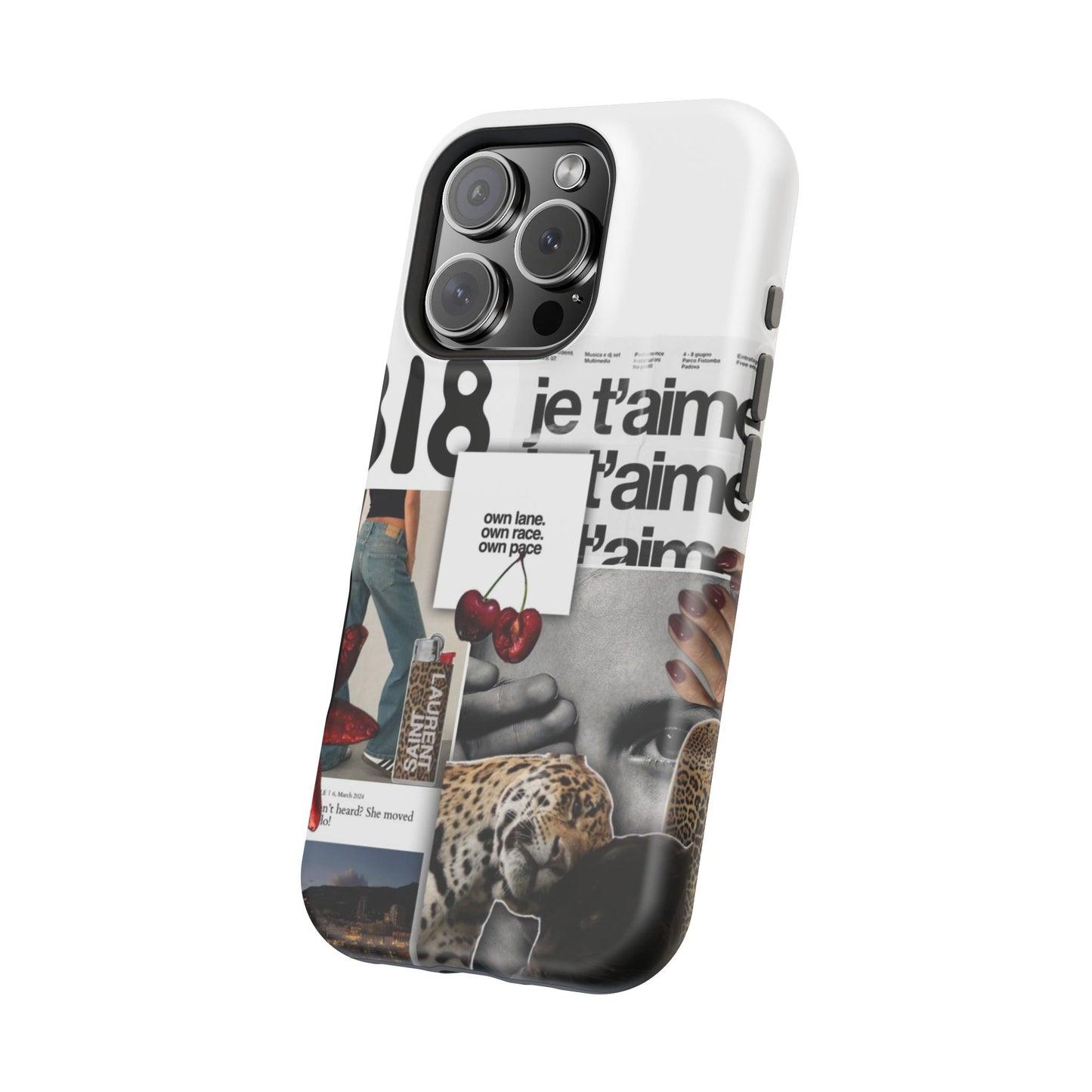 Collage 'Je t’aime' Magnetic Impact-Resistant Phone Case