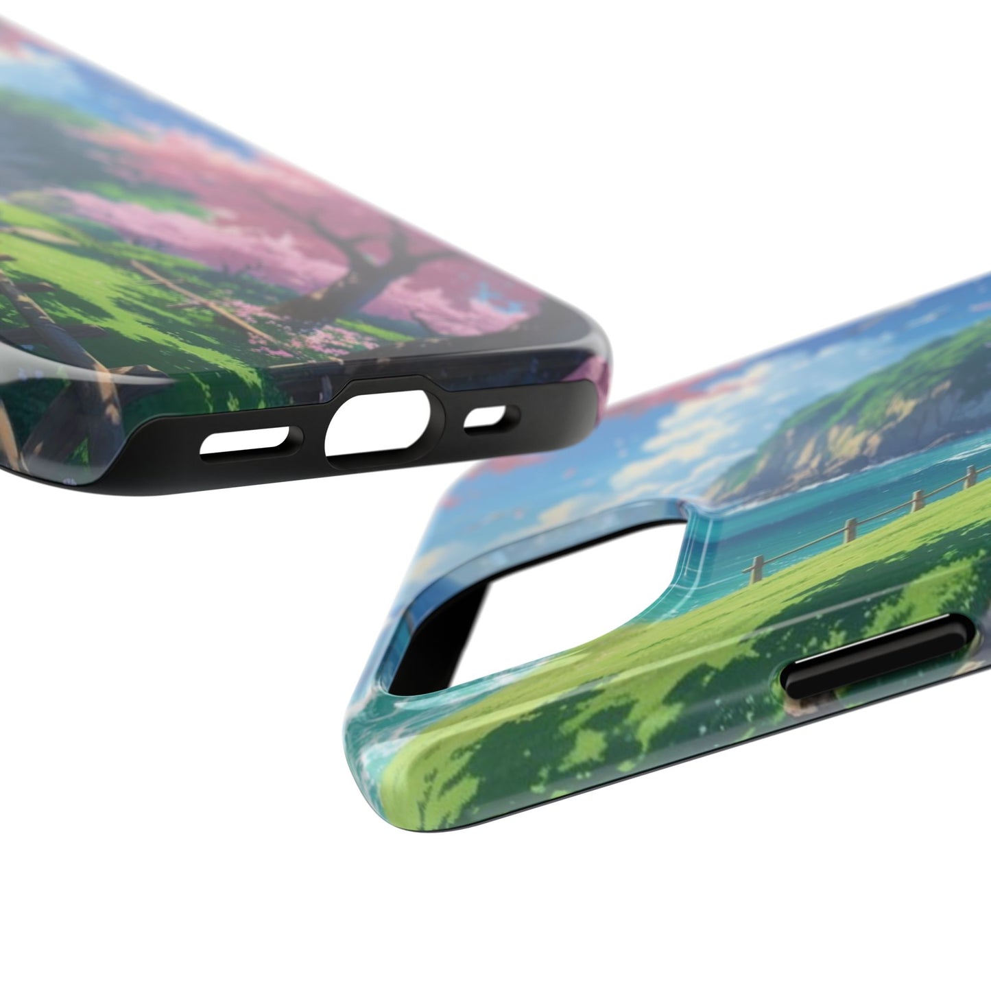 Tough Phone Case — Scenic Cherry Blossom Landscape Phone Cover