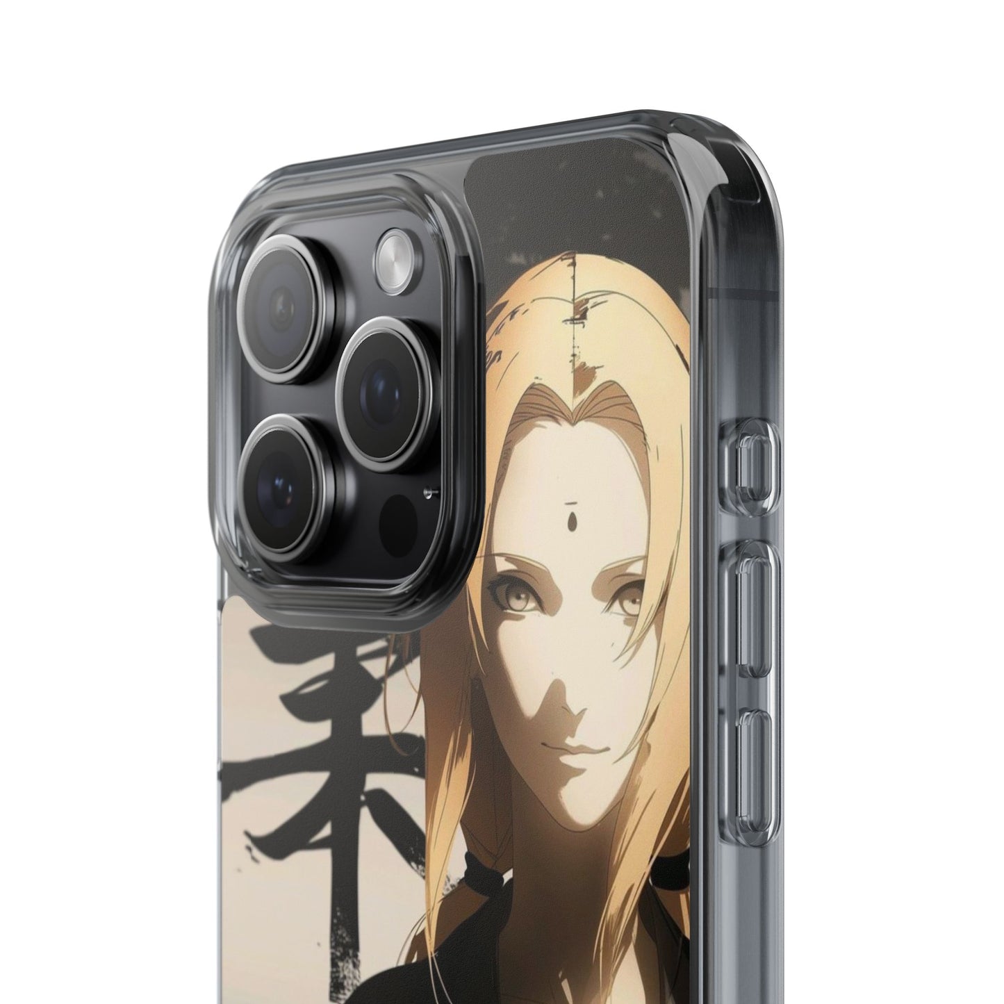 Clear Anime Character Impact-Resistant Phone Case