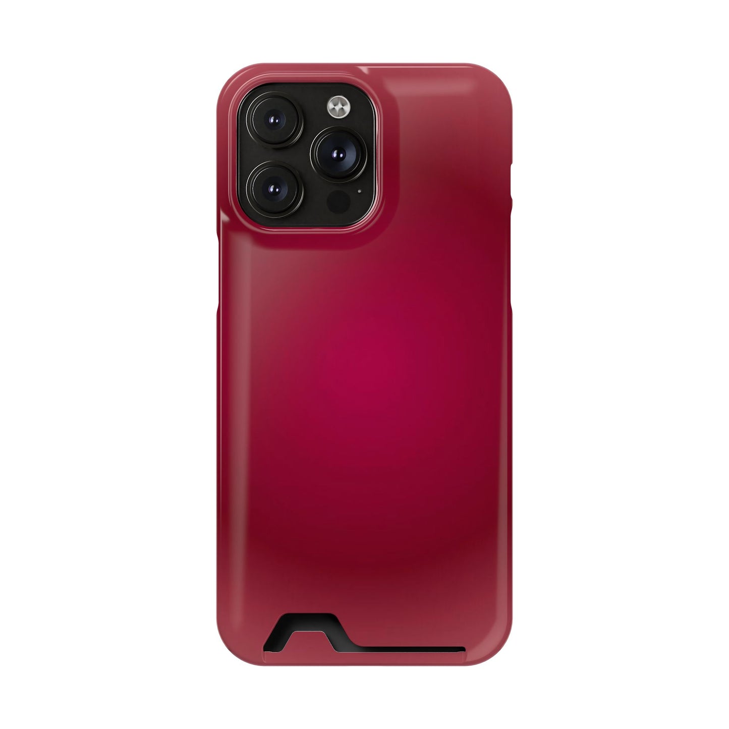 Slim Card-Holder Phone Case — Magnetic Red Wallet Cover