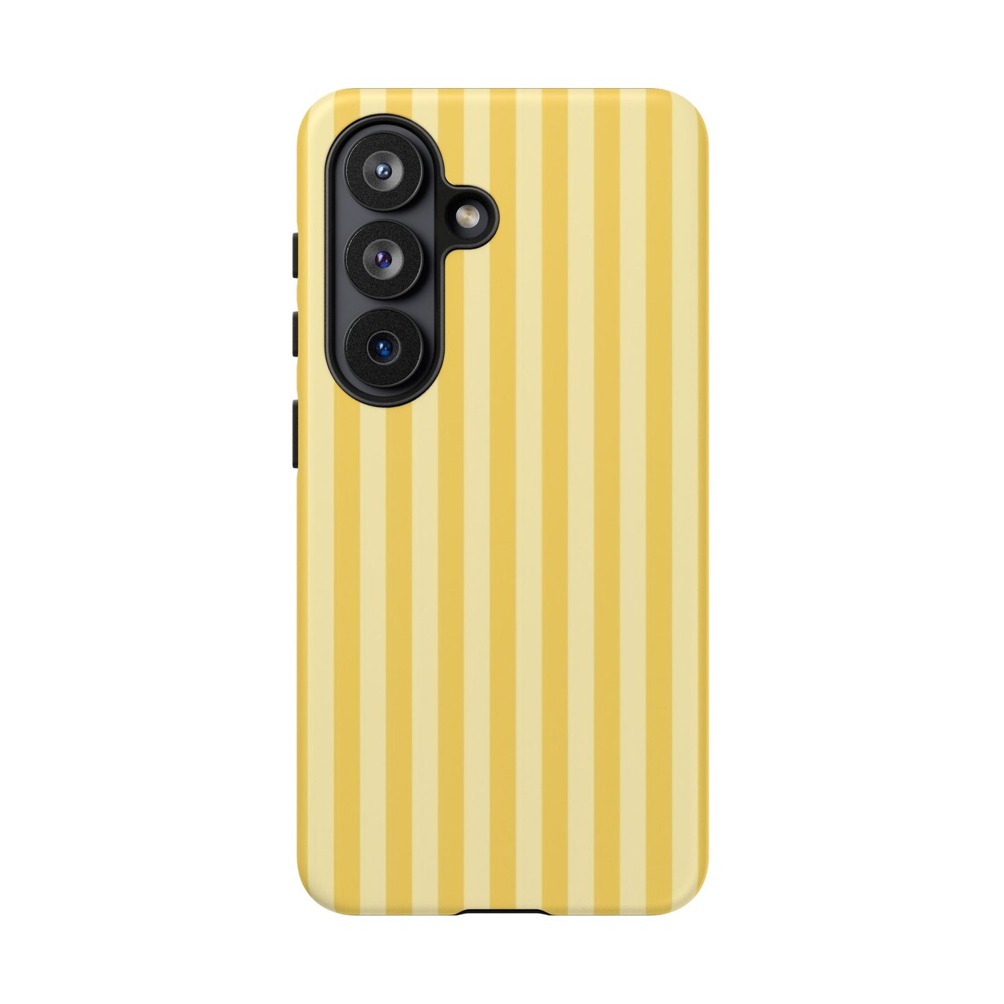 Yellow Stripe Tough Phone Case — Durable Protective iPhone Cover