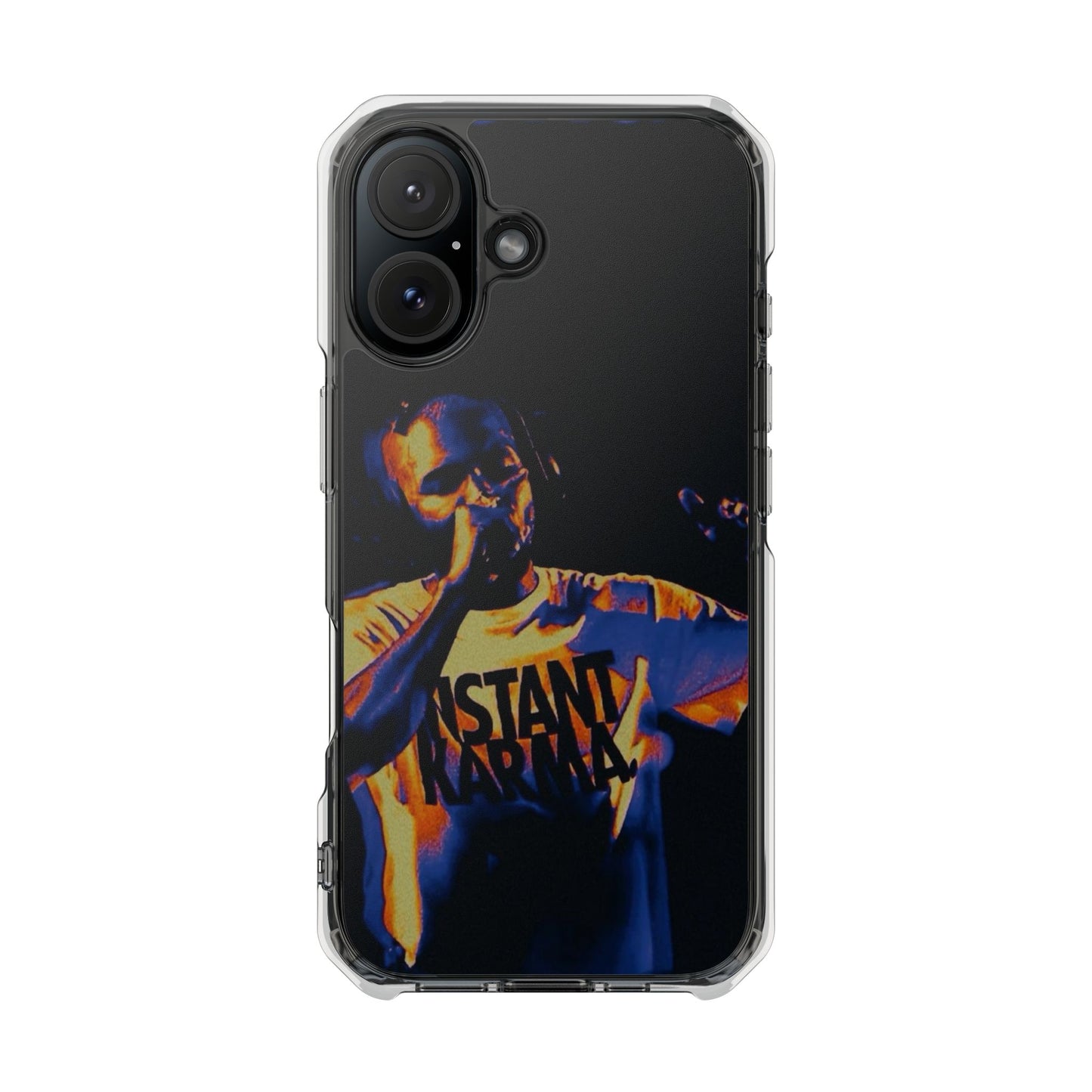 Clear Magnetic Phone Case — Live Concert Microphone Design