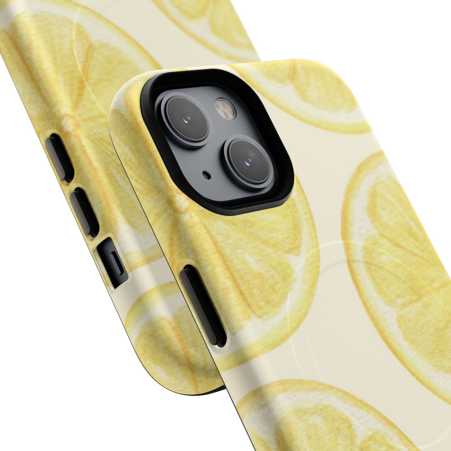 Lemon Slices Tough Magnetic Phone Case — Protective Citrus Pattern