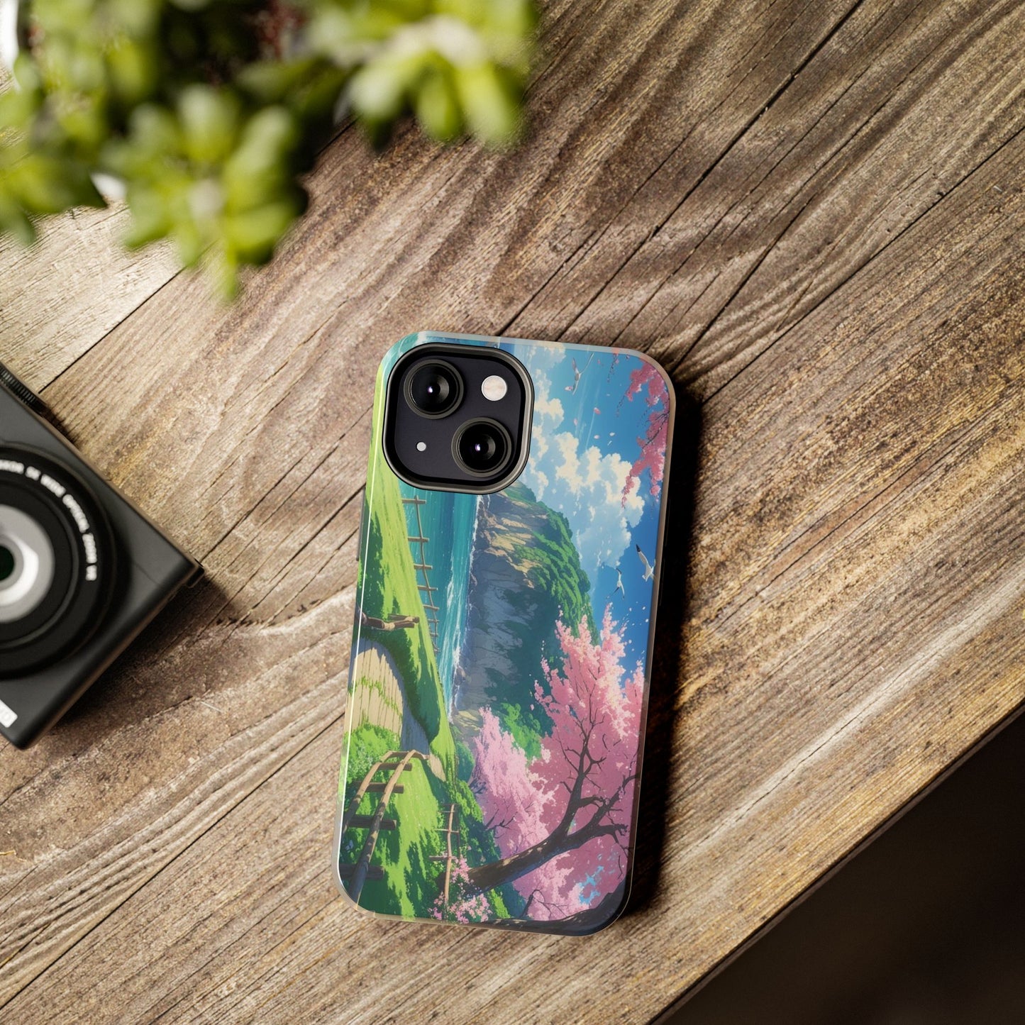 Tough Phone Case — Scenic Cherry Blossom Landscape Phone Cover