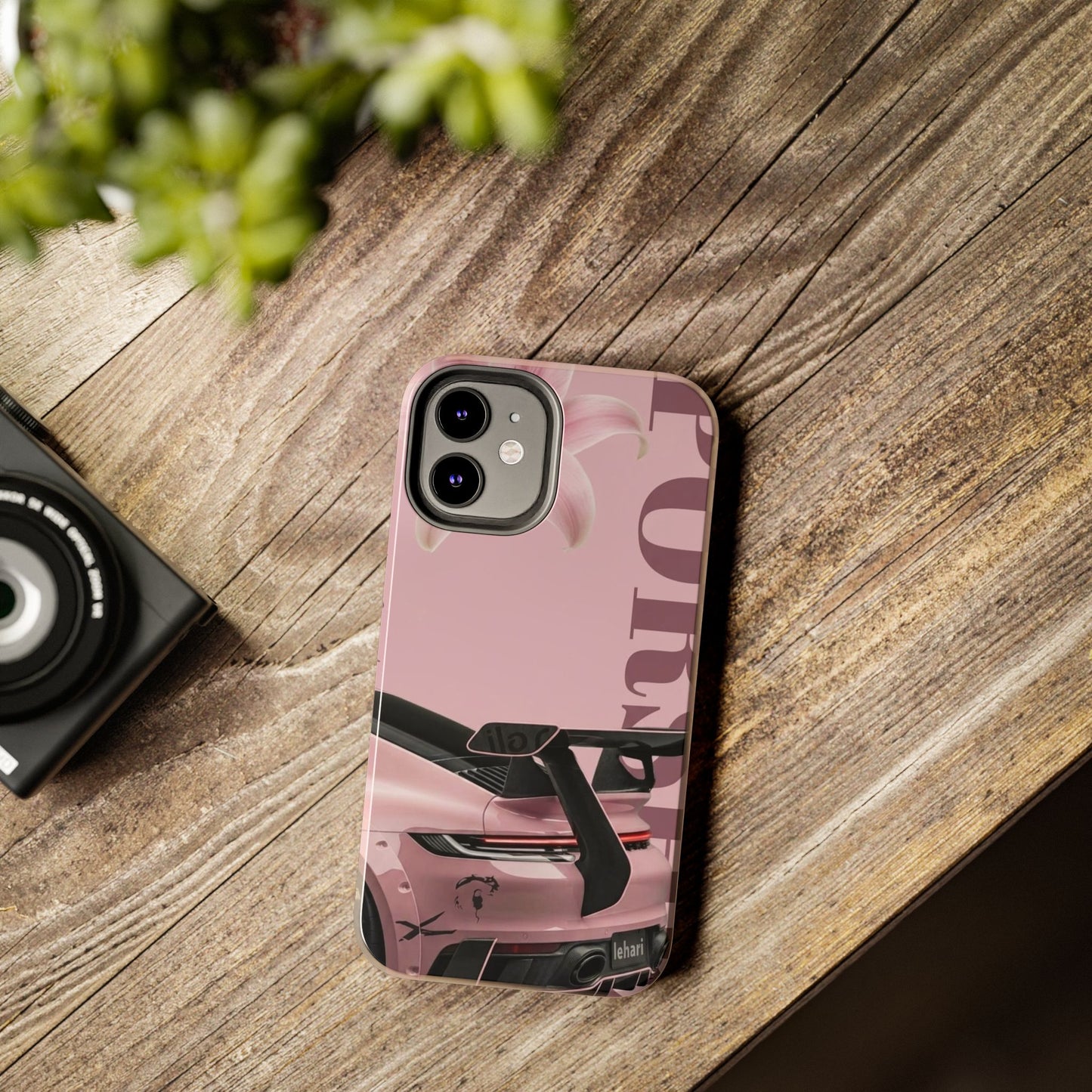 Pink Racing Car Tough Phone Case — 'Queen' Sportback Design