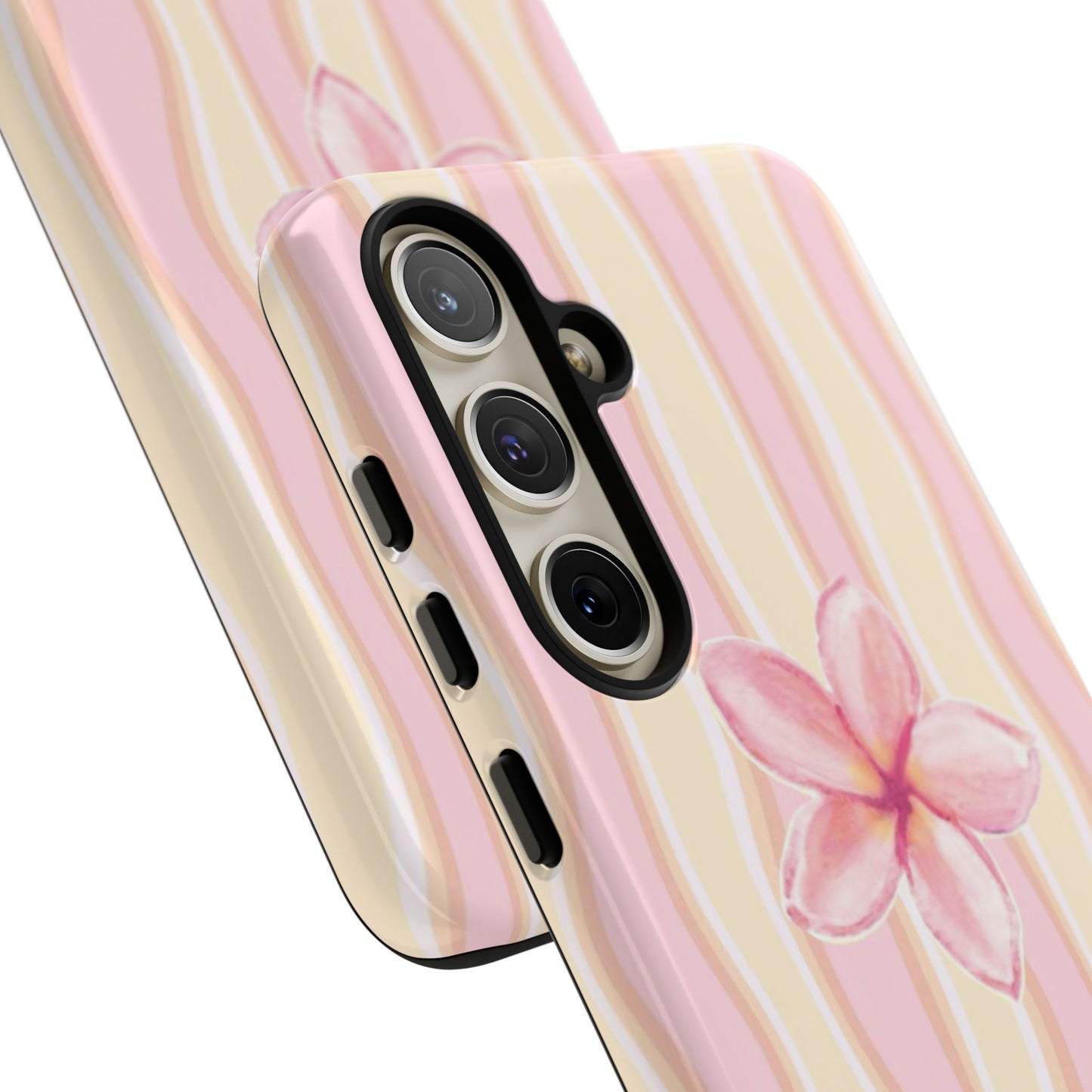 Pink Plumeria Phone Case - Tropical Floral Tough Phone Case