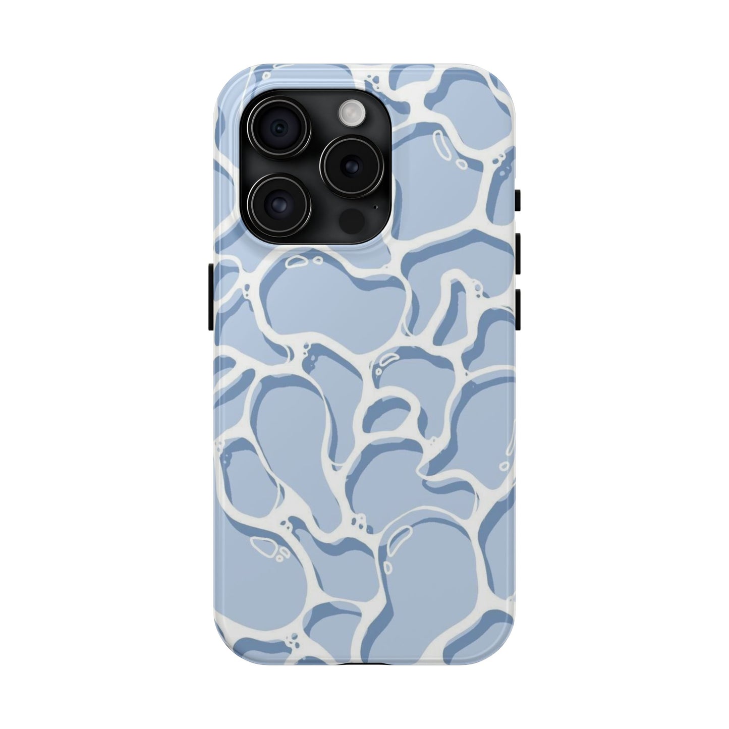 Blue Abstract Pool Pattern Tough Phone Case