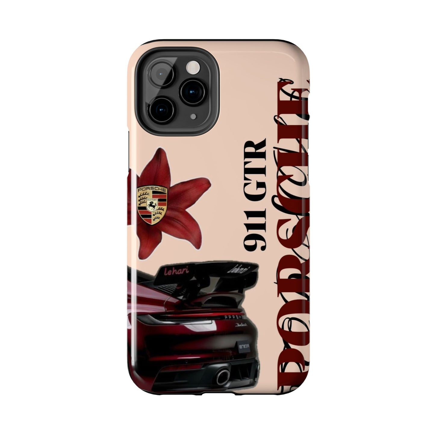 Porsche 911 GT-R Red Orchid Tough Phone Case — Sports Car Protective Cover