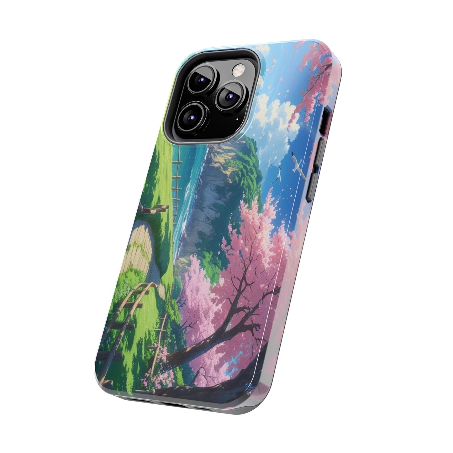 Tough Phone Case — Scenic Cherry Blossom Landscape Phone Cover
