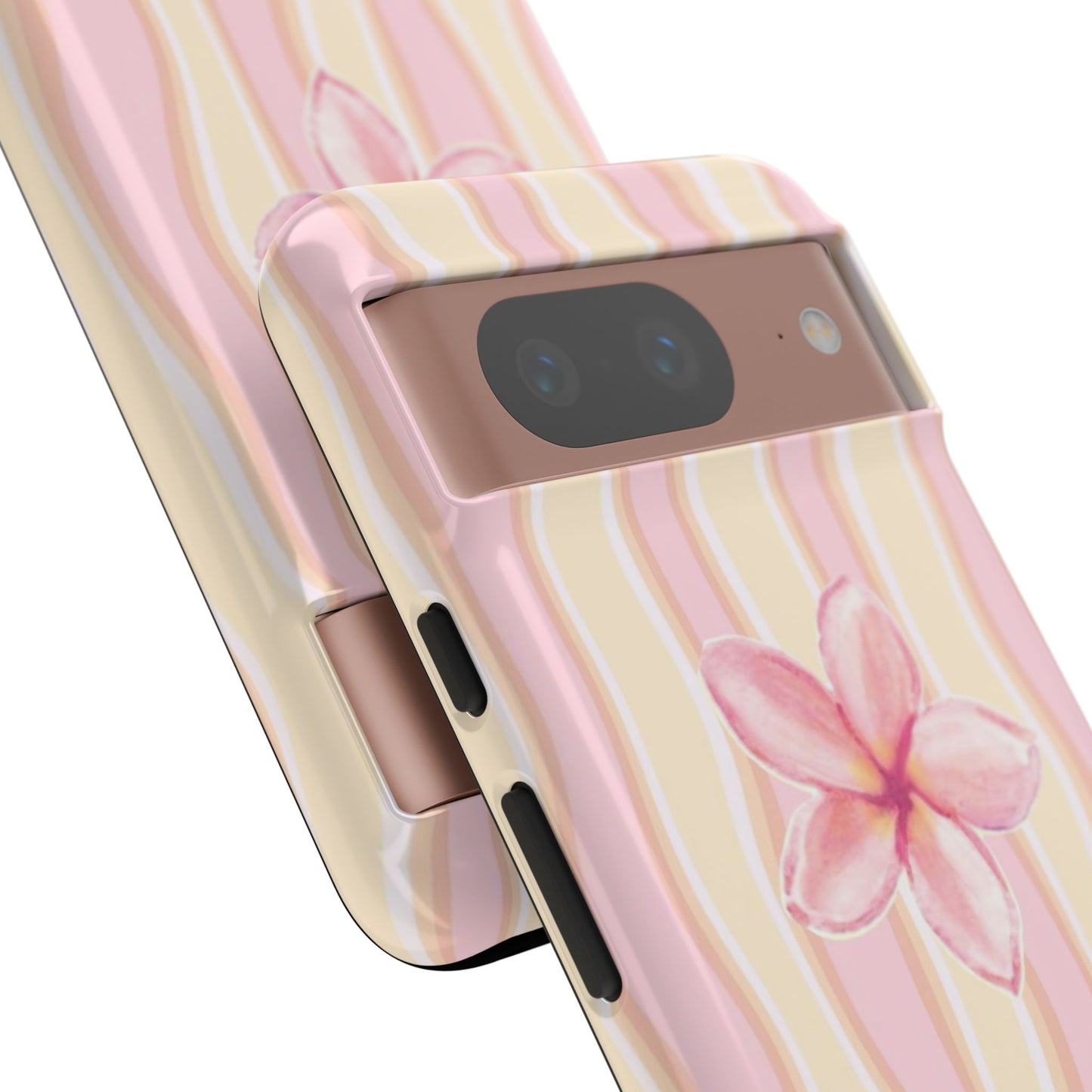 Pink Plumeria Phone Case - Tropical Floral Tough Phone Case