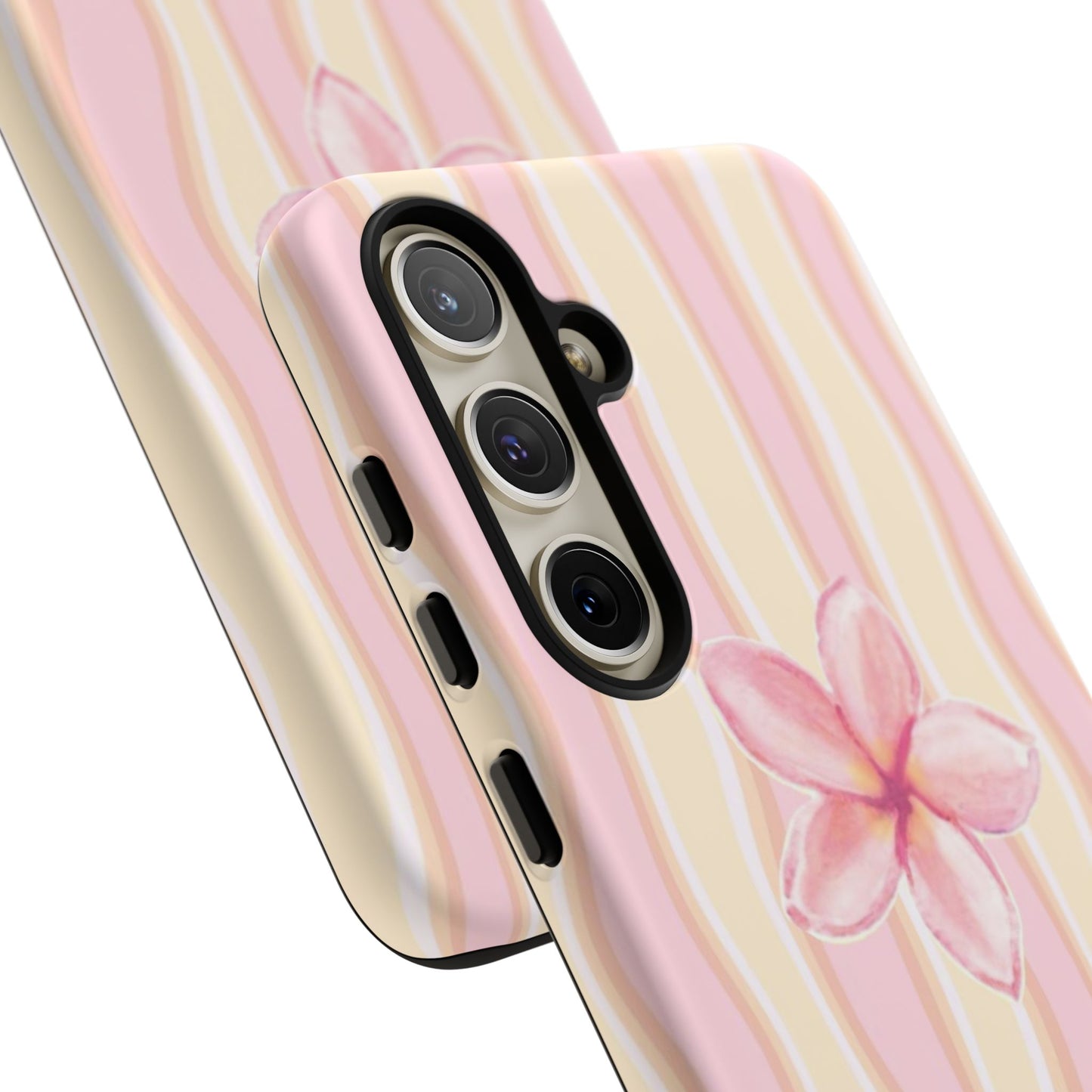 Pink Plumeria Phone Case - Tropical Floral Tough Phone Case